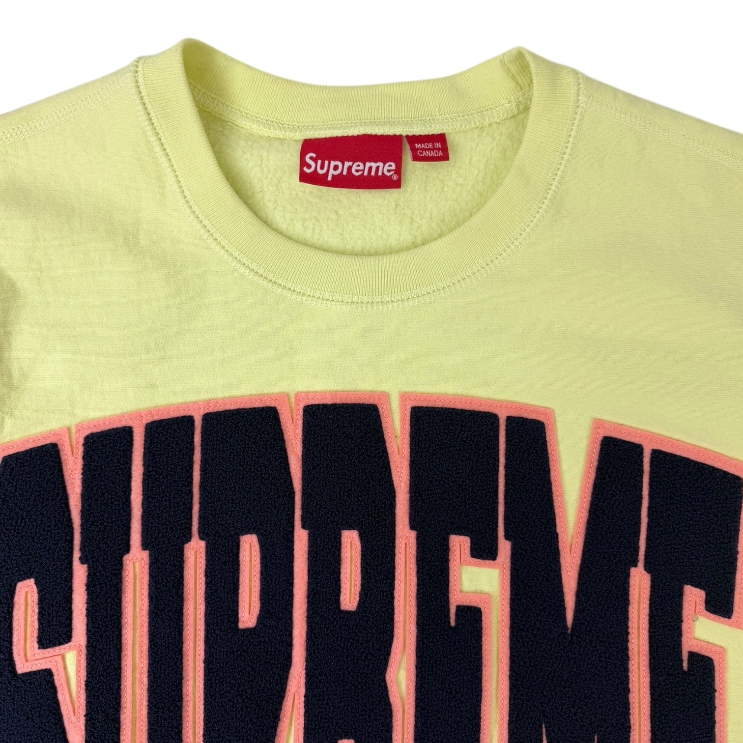 Supreme Cities Arc Crewneck Pale Lime