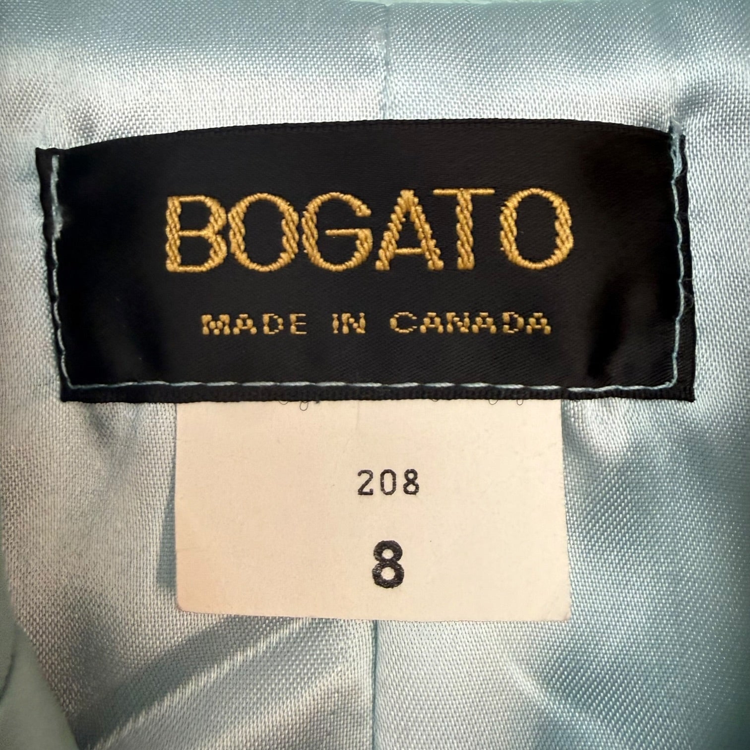 (W) Vintage Bogato Leather Button Up Jacket Mint