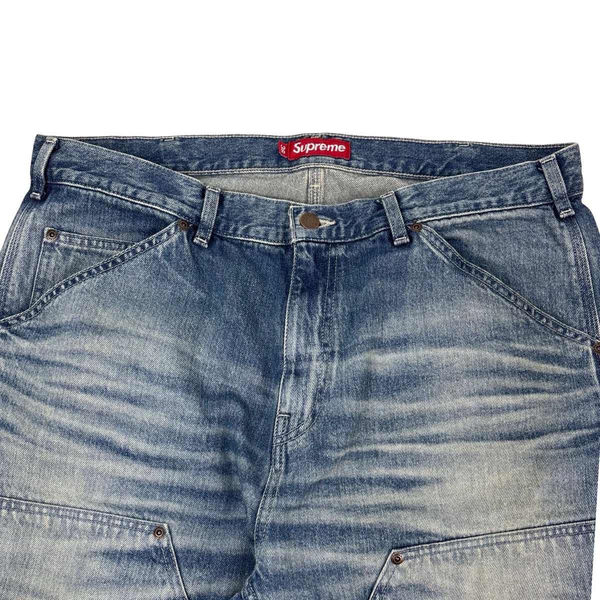 Supreme Worn Double Knee Painter Pant Denim