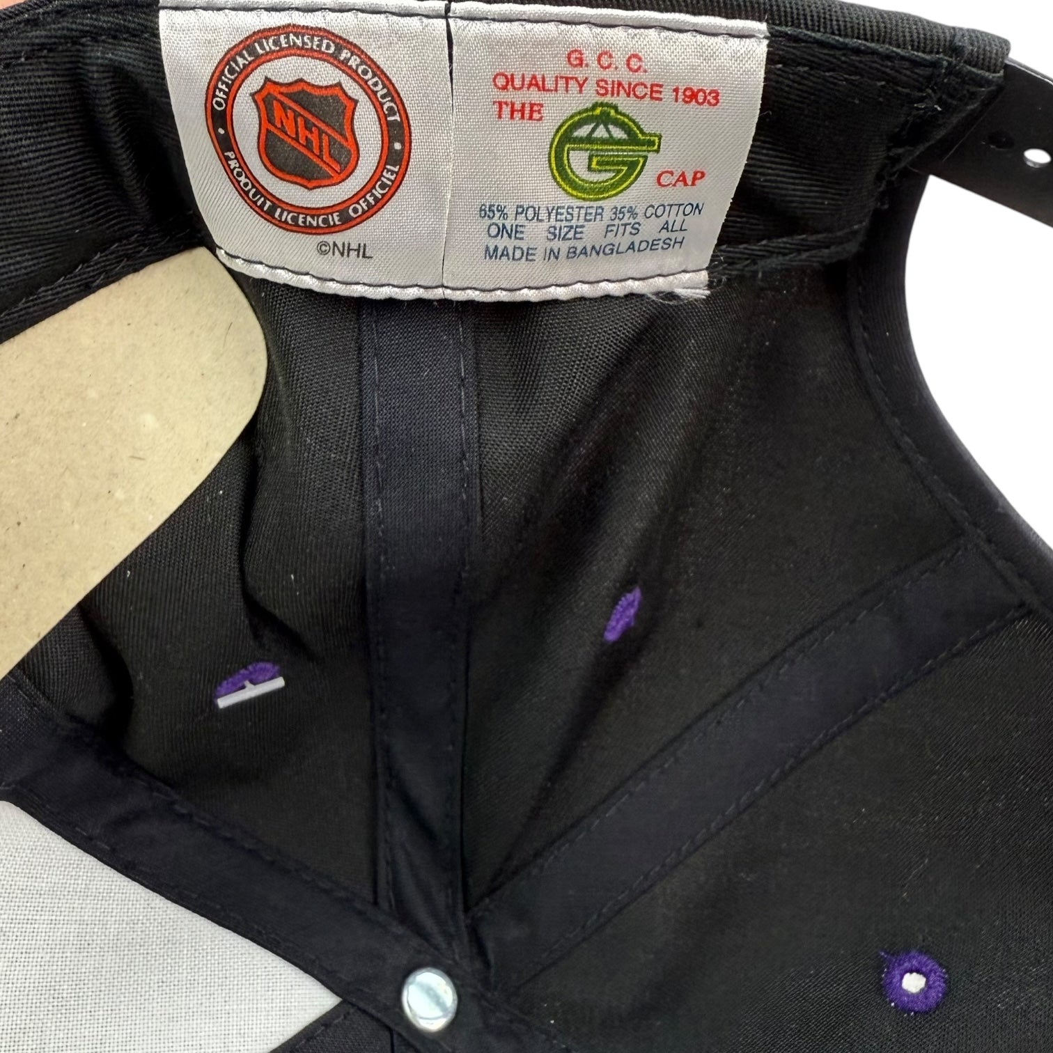 Vintage Arizona Coyotes Hat Black/Purple