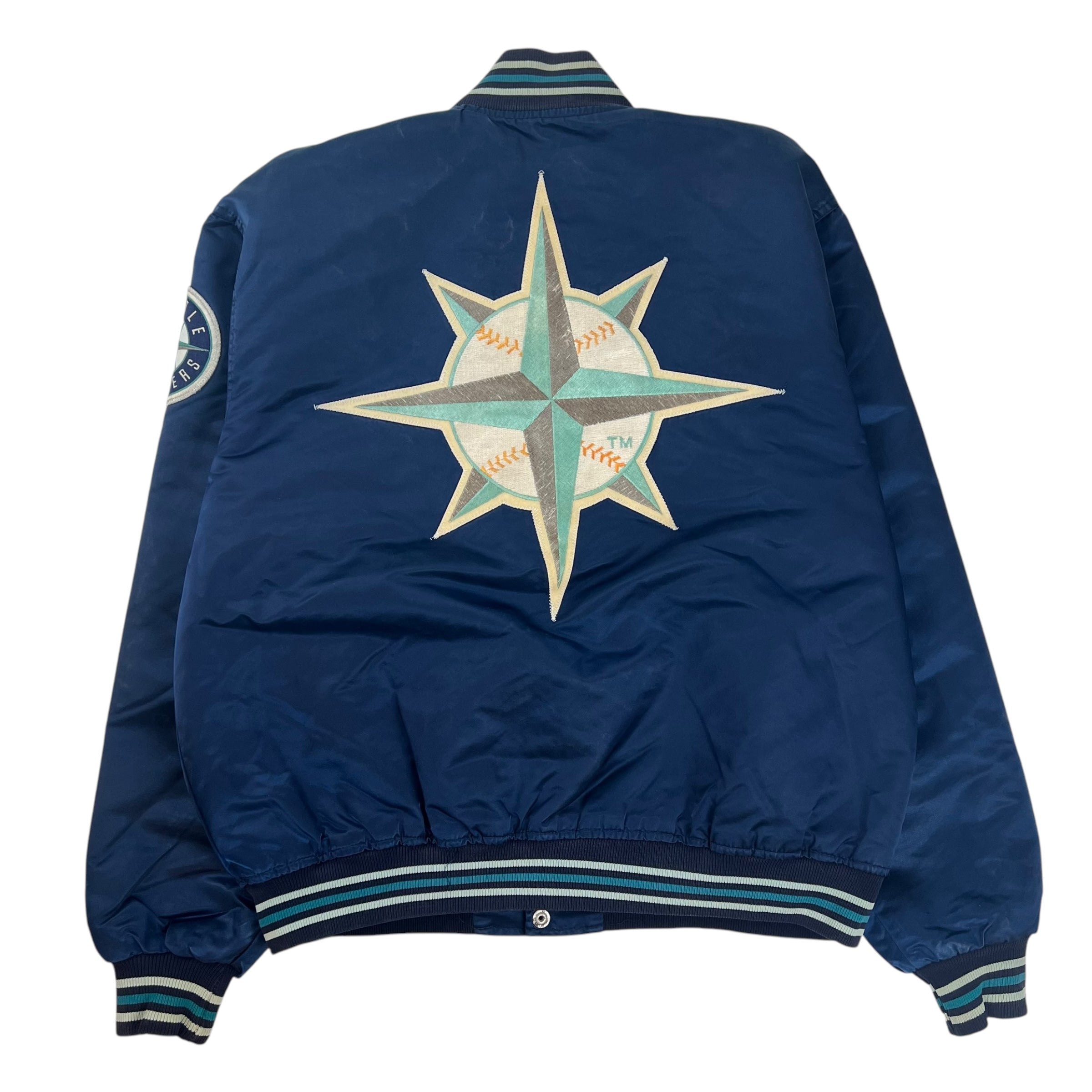 Vintage Starter Seattle Mariners Satin Varsity Jacket