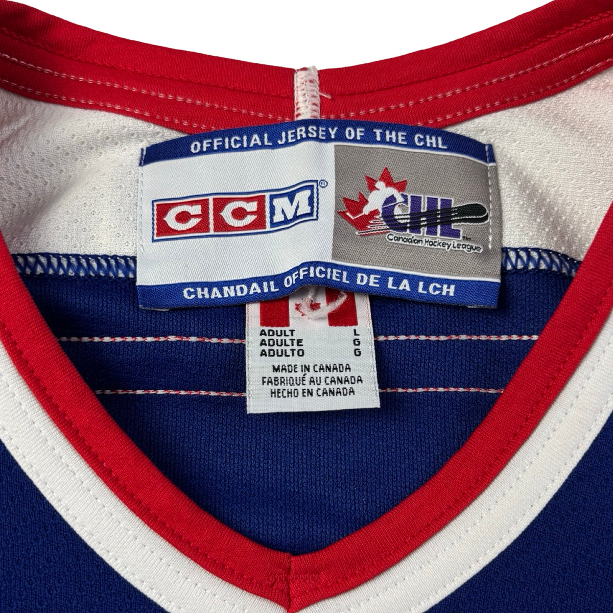 Vintage CCM Regina Pats WHL Away Jersey