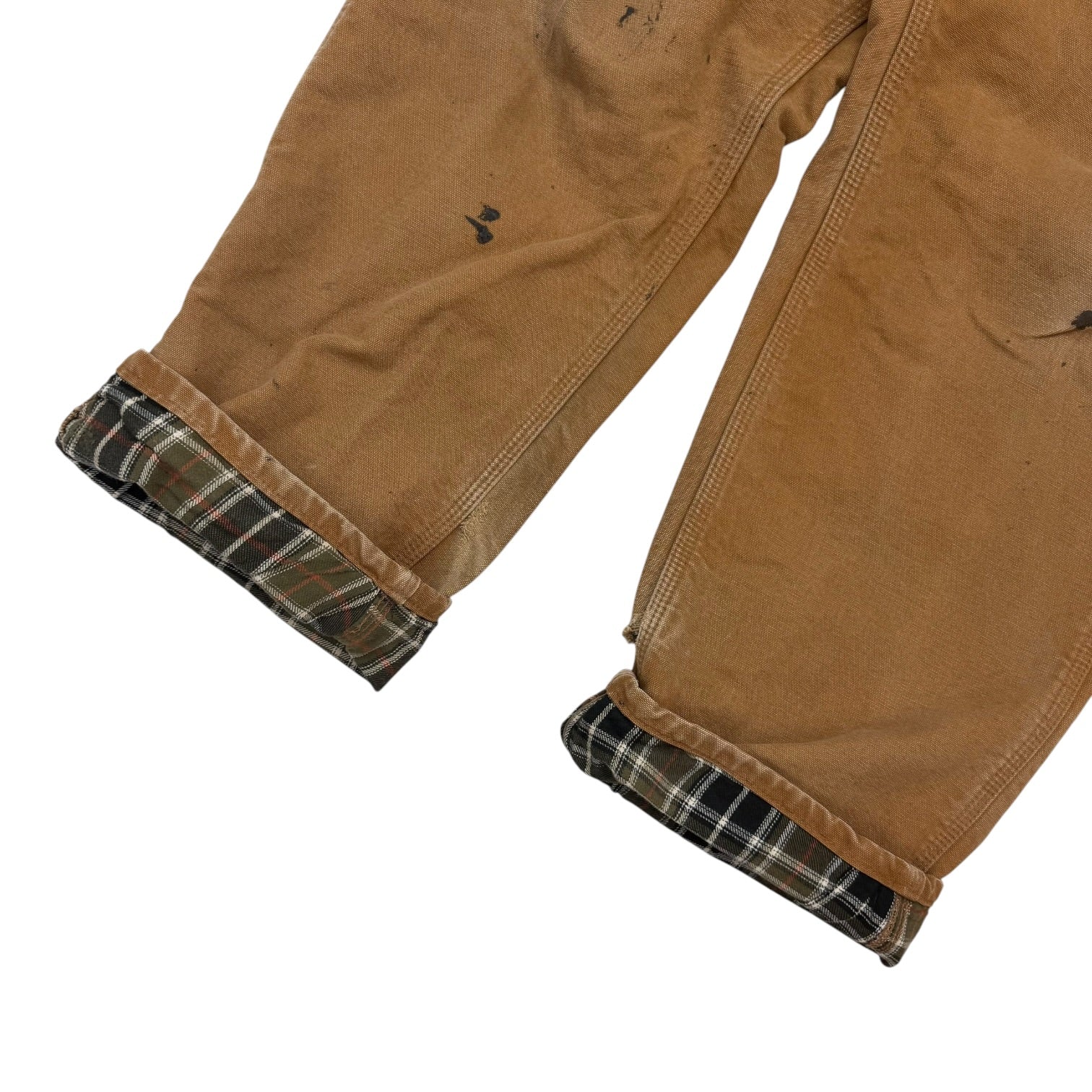 Vintage Carhartt Blanket Lined Double Knee Pants Tan