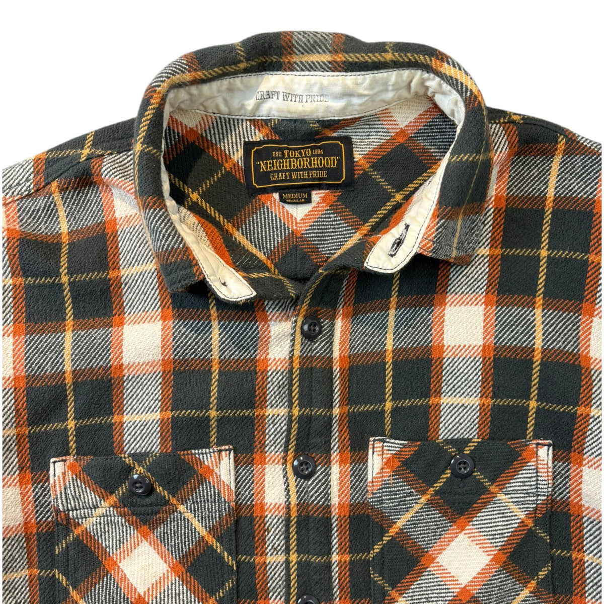 Neighborhood Flannel Orange/Black