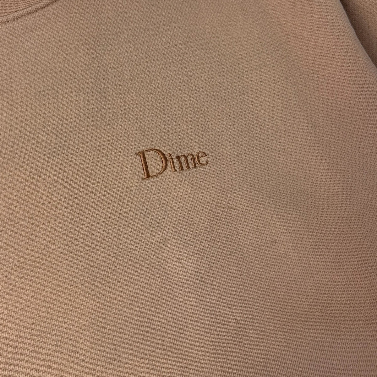 Dime MTL Classic Small Logo Crewneck Tan