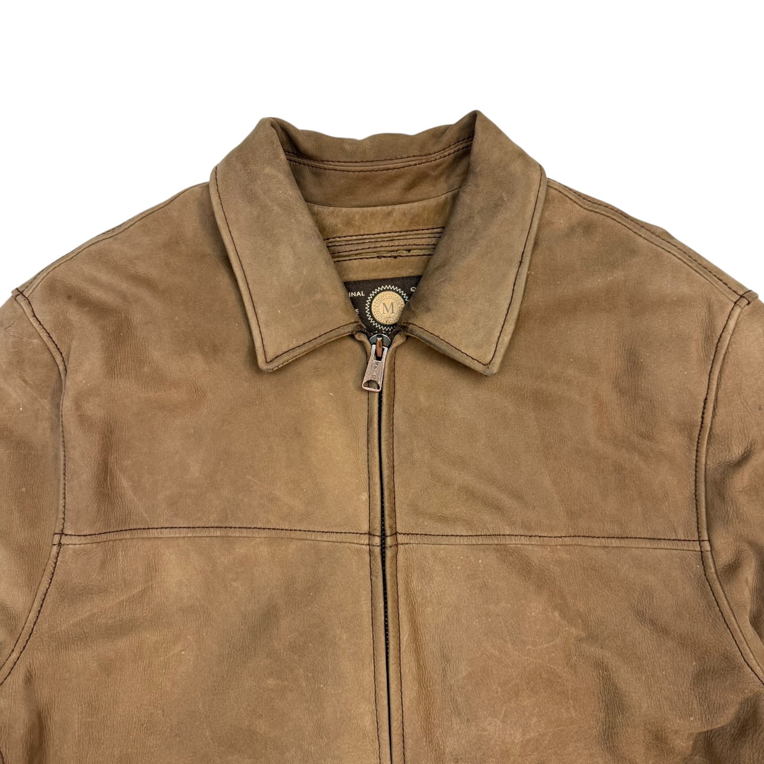 Vintage Marc New York Leather Jacket Light Brown