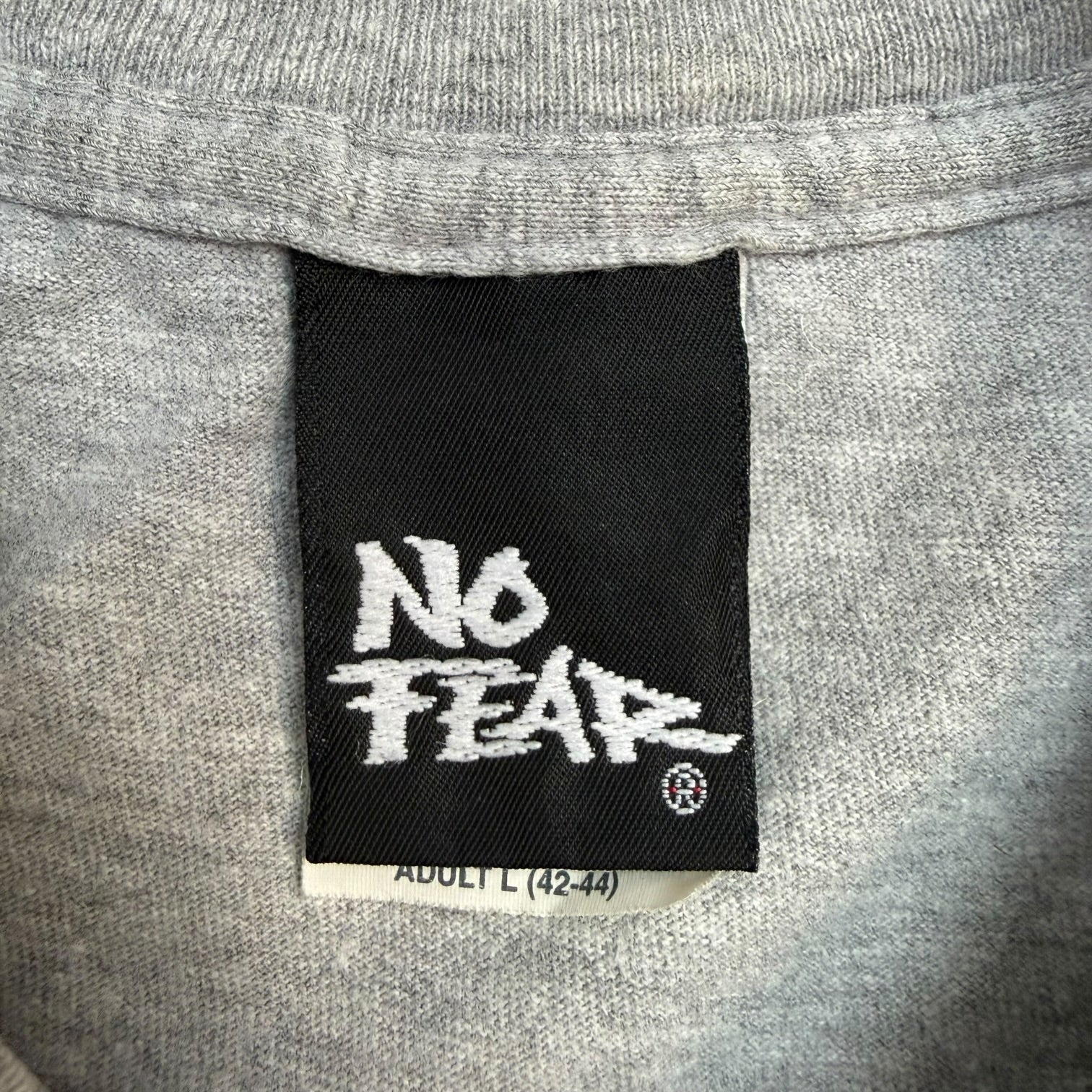 Vintage No Fear Racing Crew Tee Greu