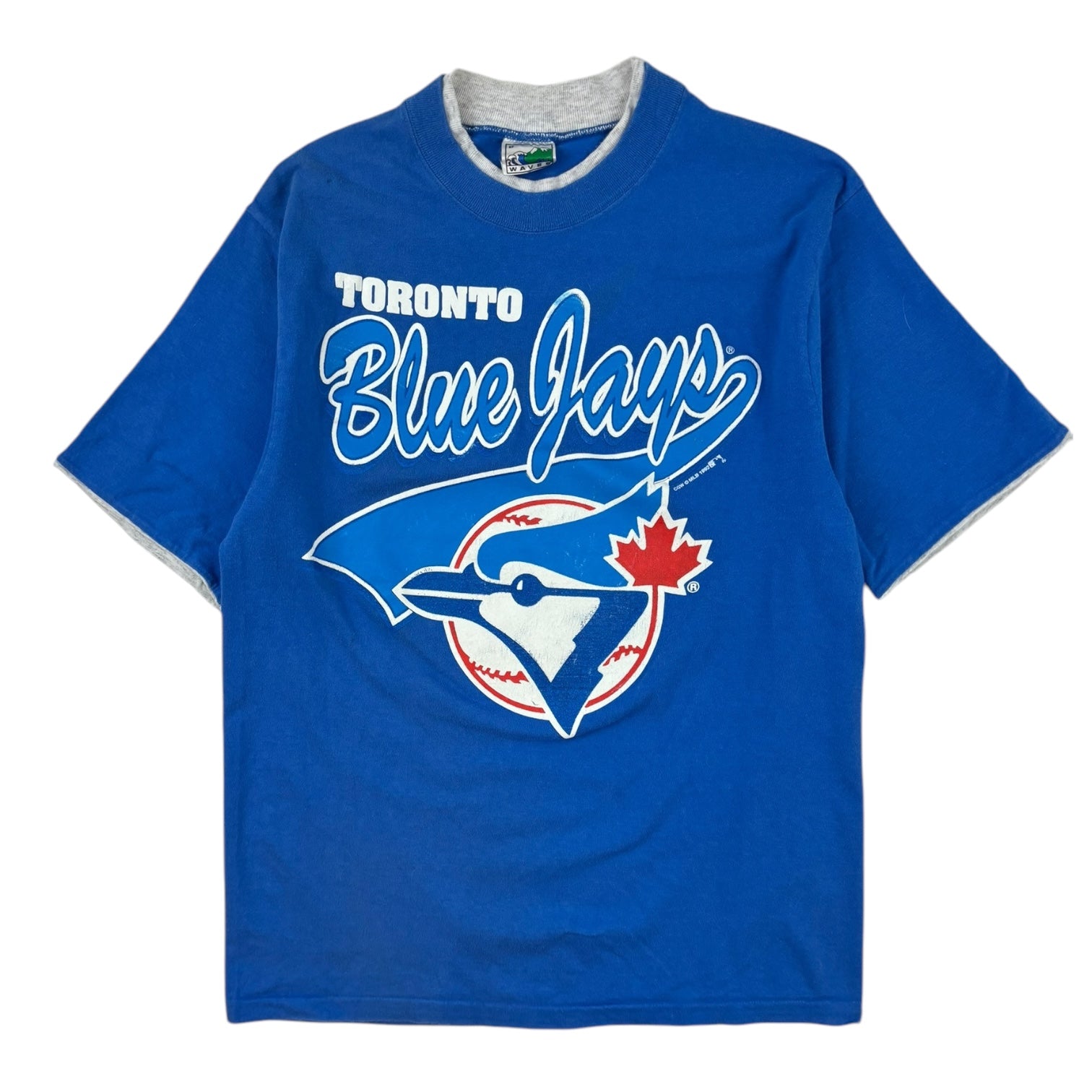 Vintage 1992 Toronto Blue Jays Two-Tone T-Shirt Blue