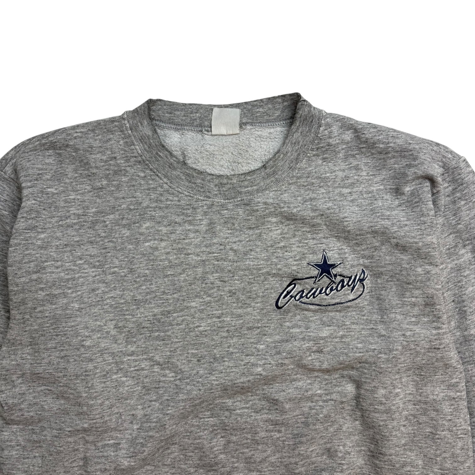 Vintage Cowboys Logo Crewneck Grey