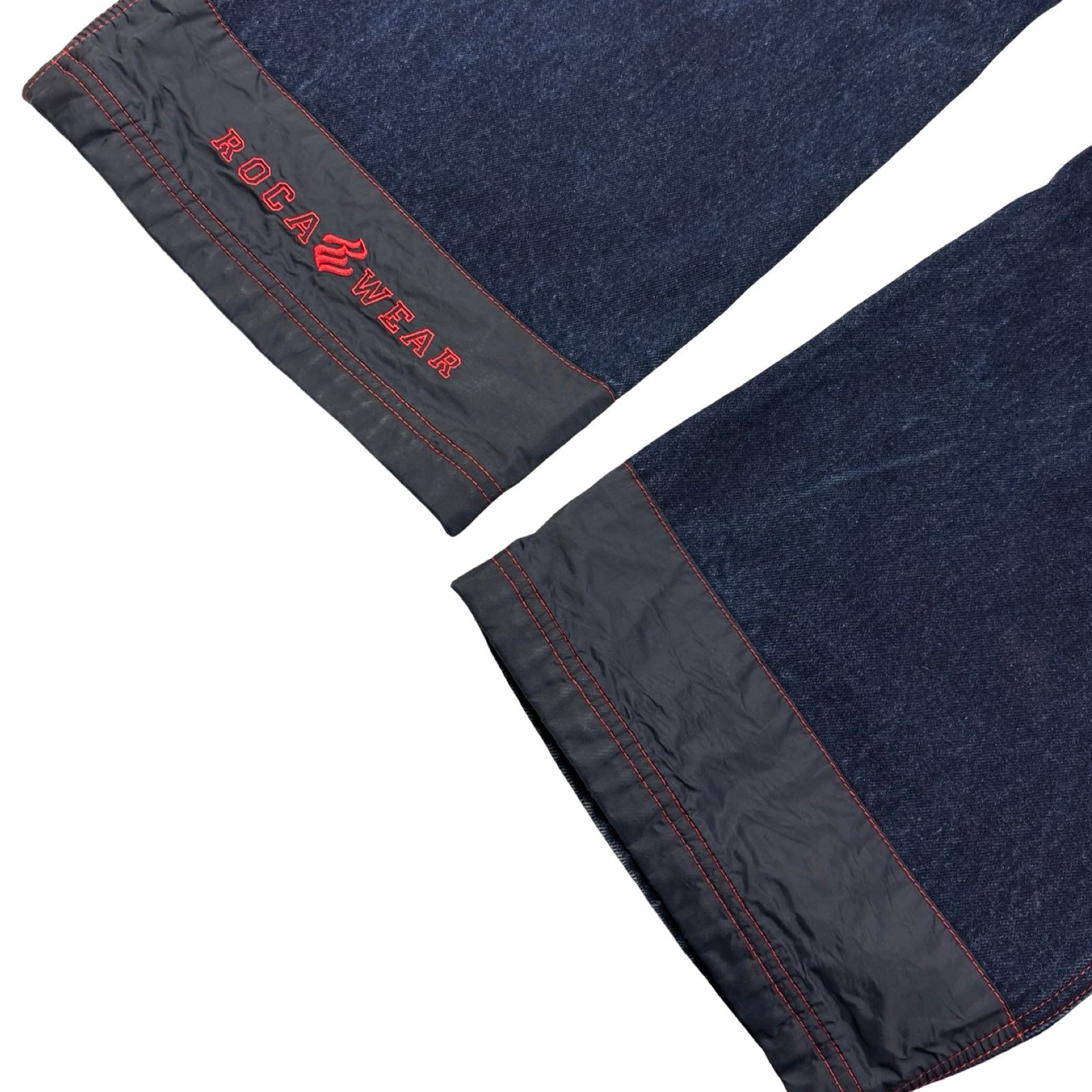 Vintage Y2K Rocawear Contrast Stitch Denim Deep Indigo