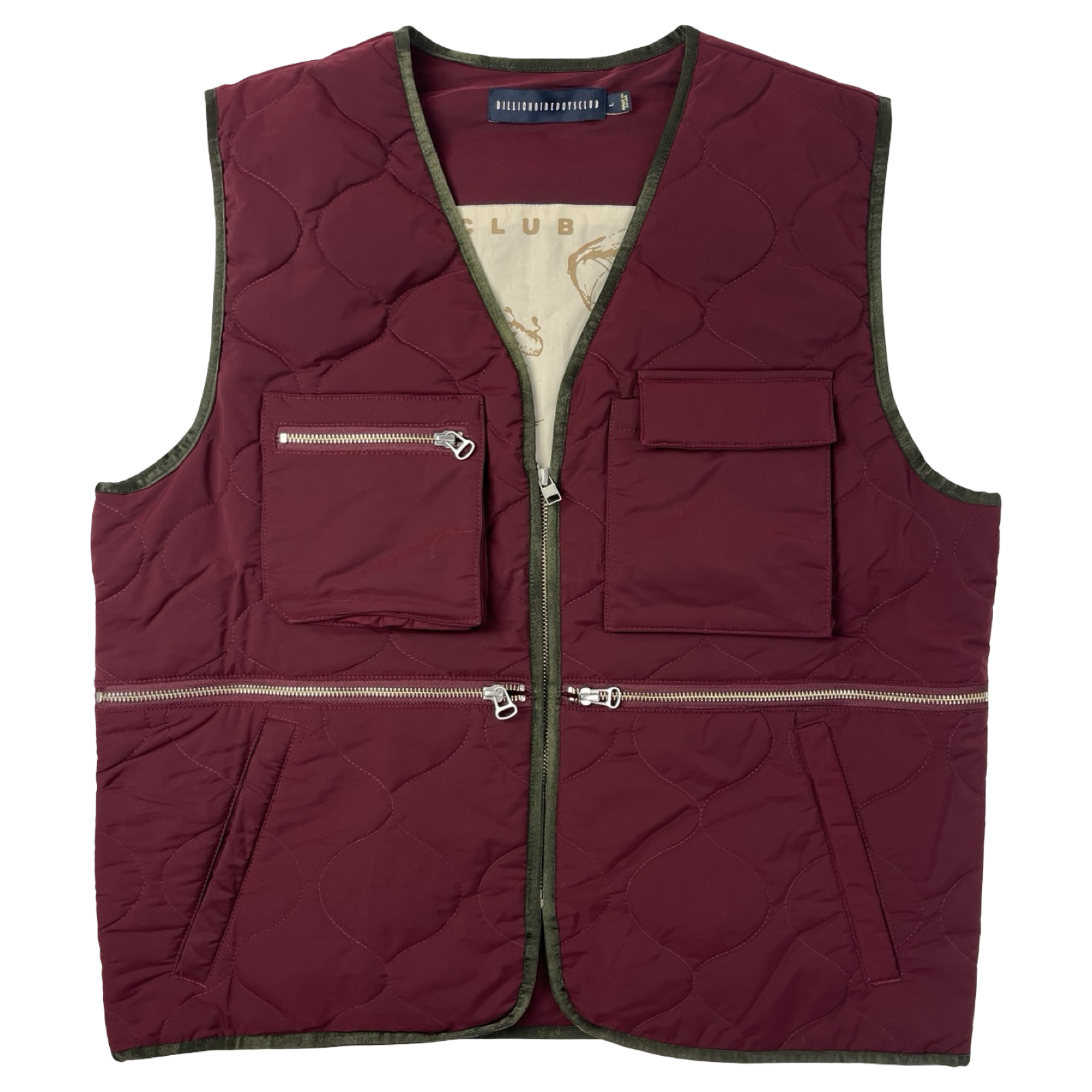 Billionaire Boys Club Vest Dark Red