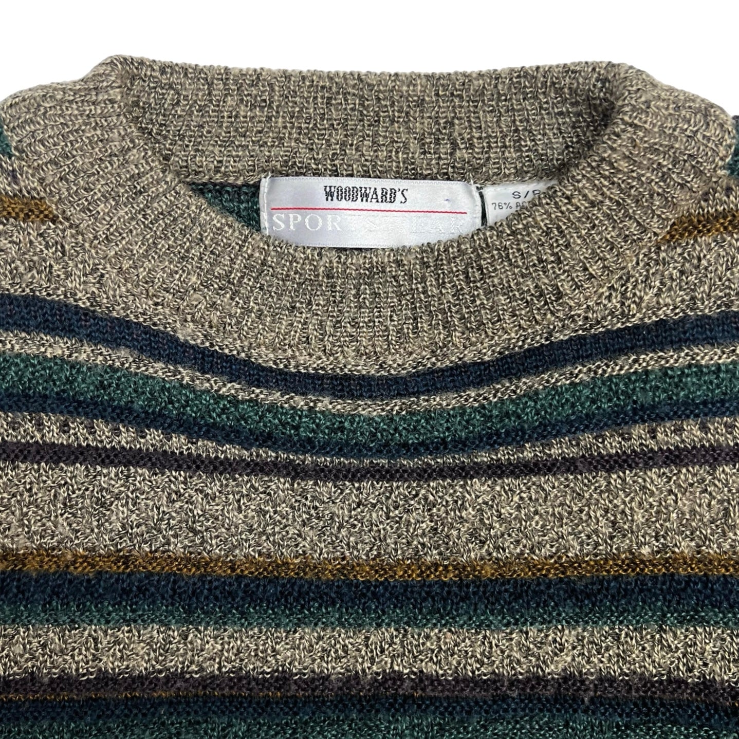 Vintage Woodwards Stripped Knit Sweater