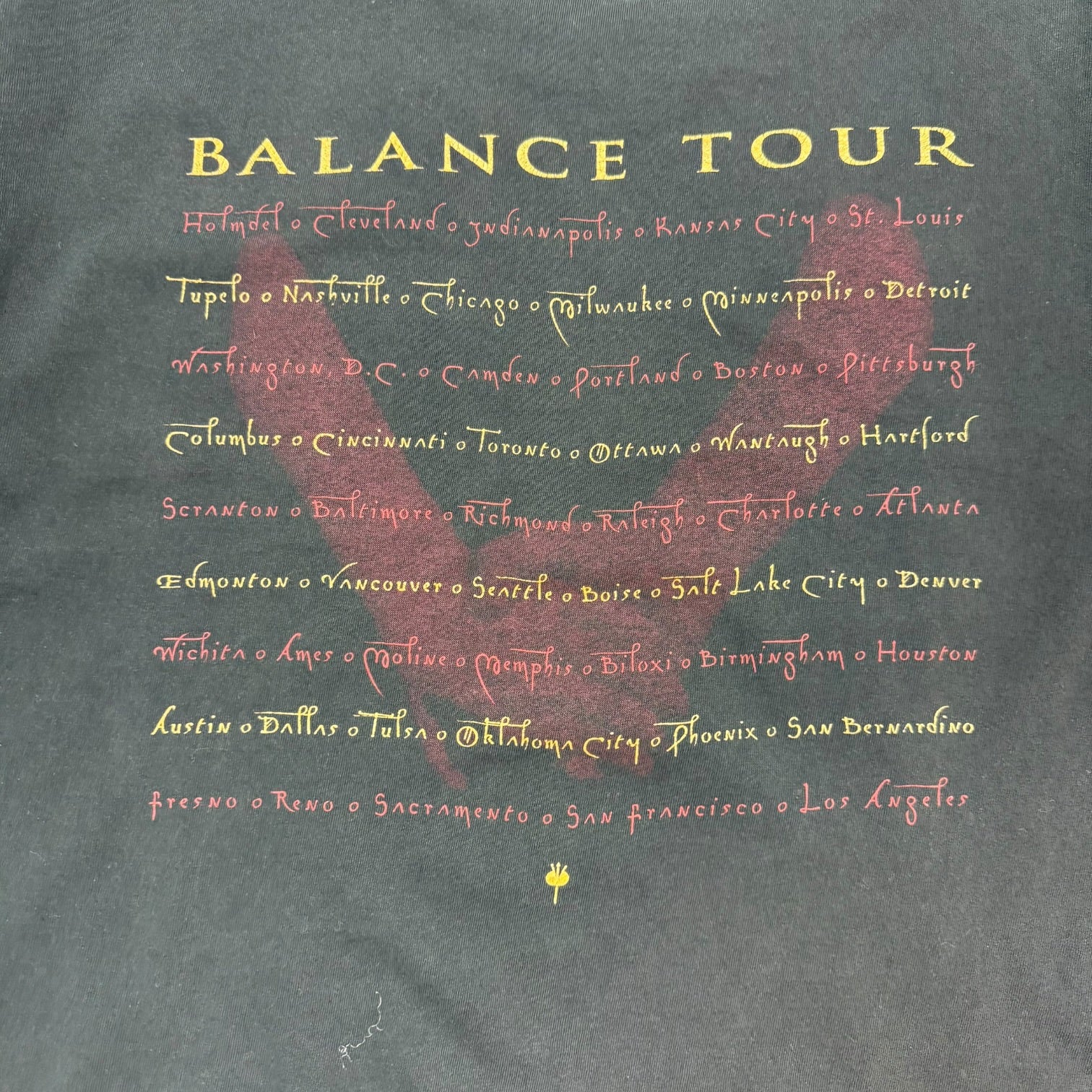 1995 Van Halen Balance Tour Tee Black