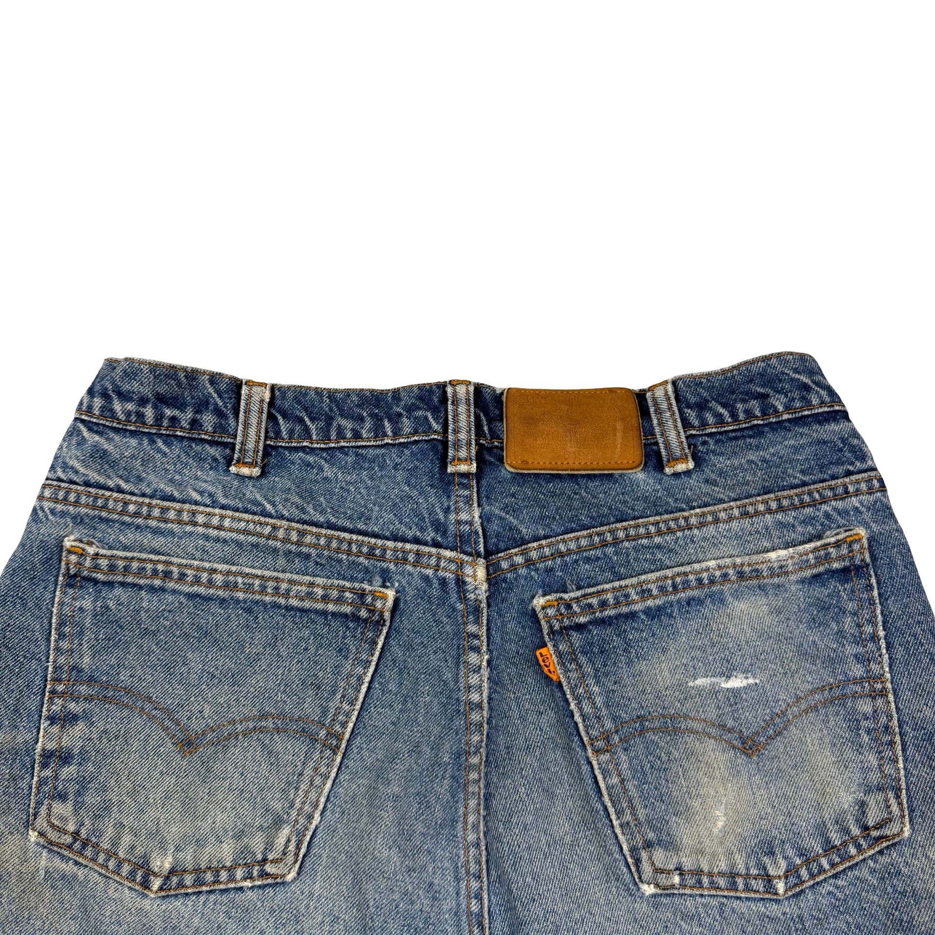 Vintage Levi’s 619 Orange Tab Denim Shorts Blue