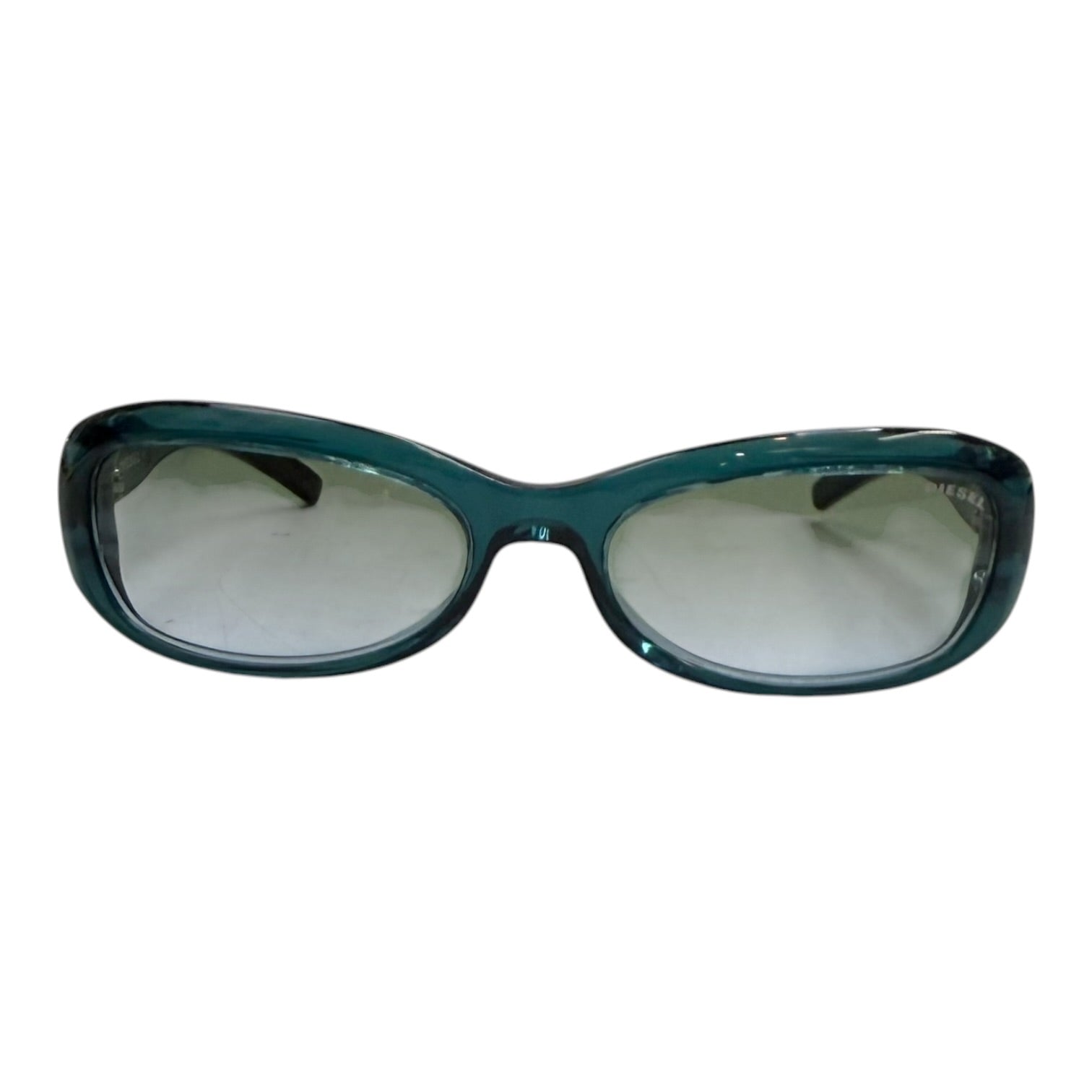 (W) Vintage Diesel Oval Shape Sunglasses Turqoise