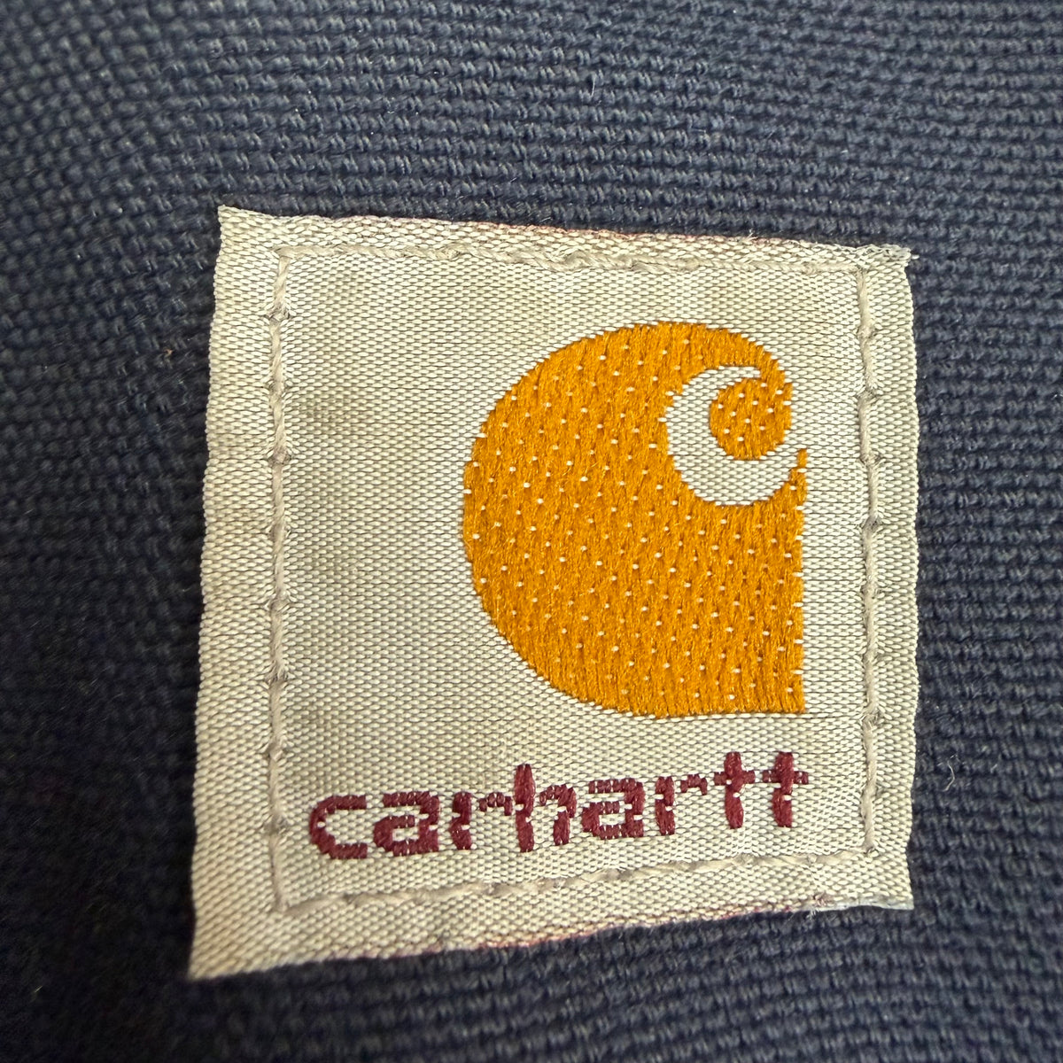 Vintage Carhartt Embroidered Active Jacket Navy m