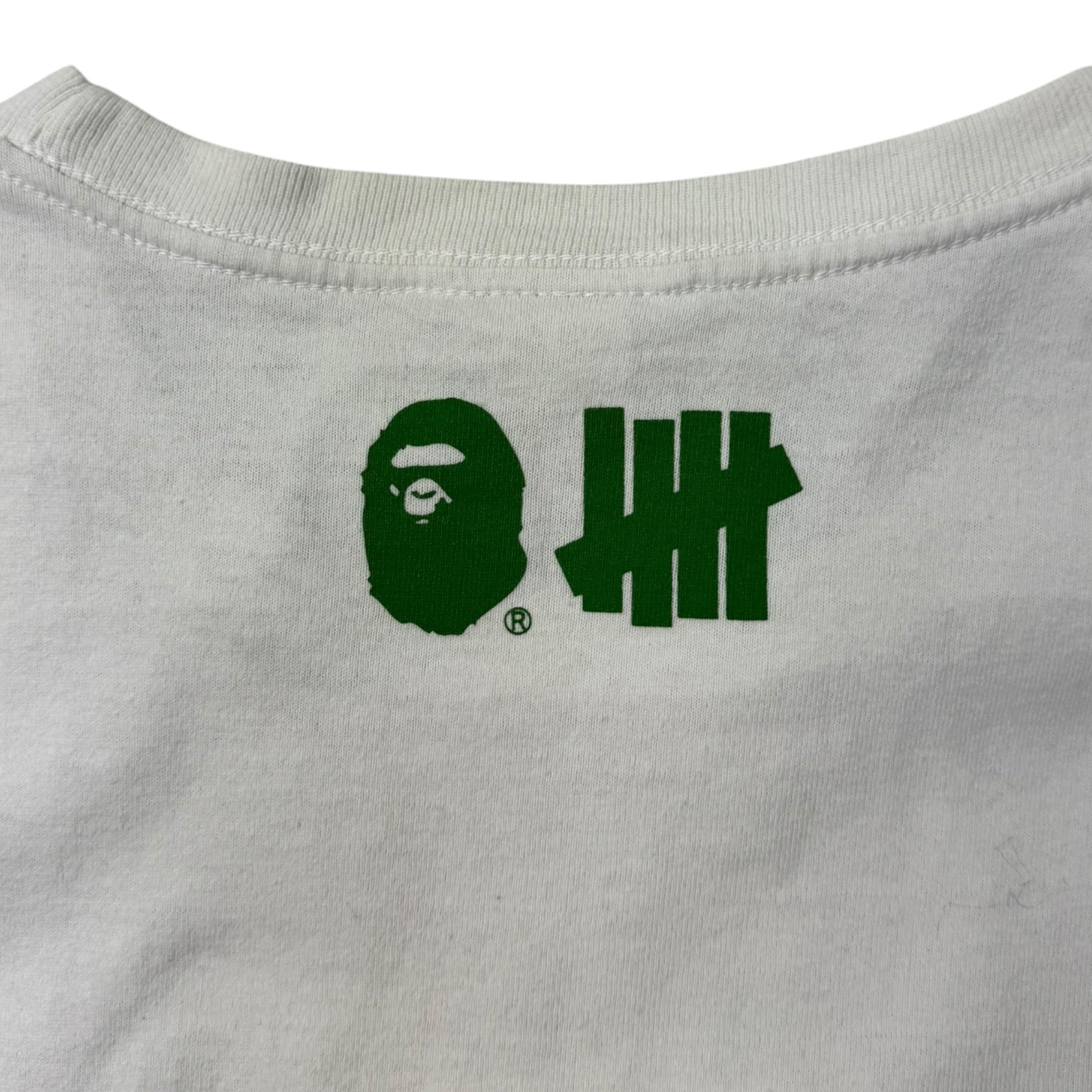 BAPE x Undefeated Unbalance Tee White