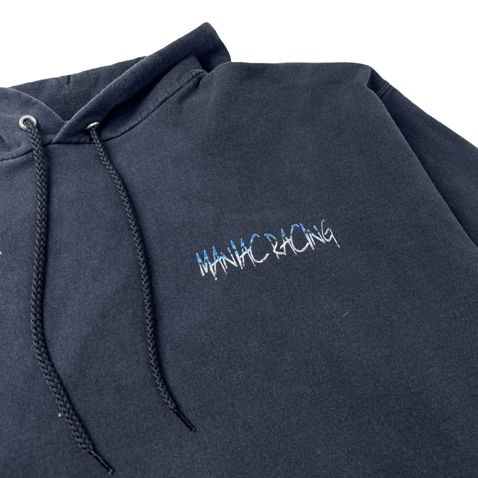 Vintage Maniac Racing 'Bad Attitude" Hoodie Dark Navy