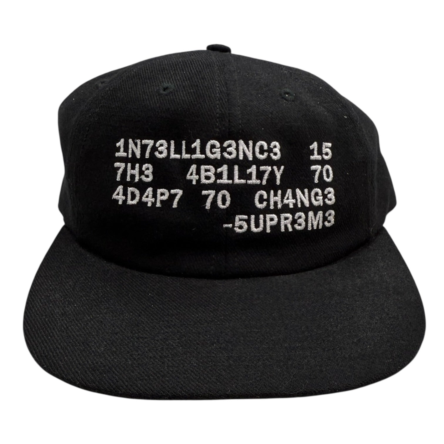 Supreme Intelligence 6 Panel Hat Black