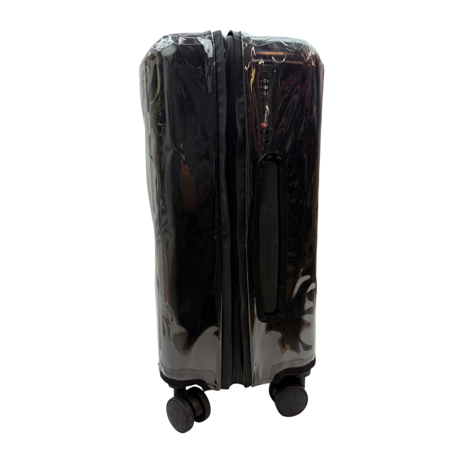 OFF-WHITE Arrow-Detail Trolley Suitcase Luggage Matte Black