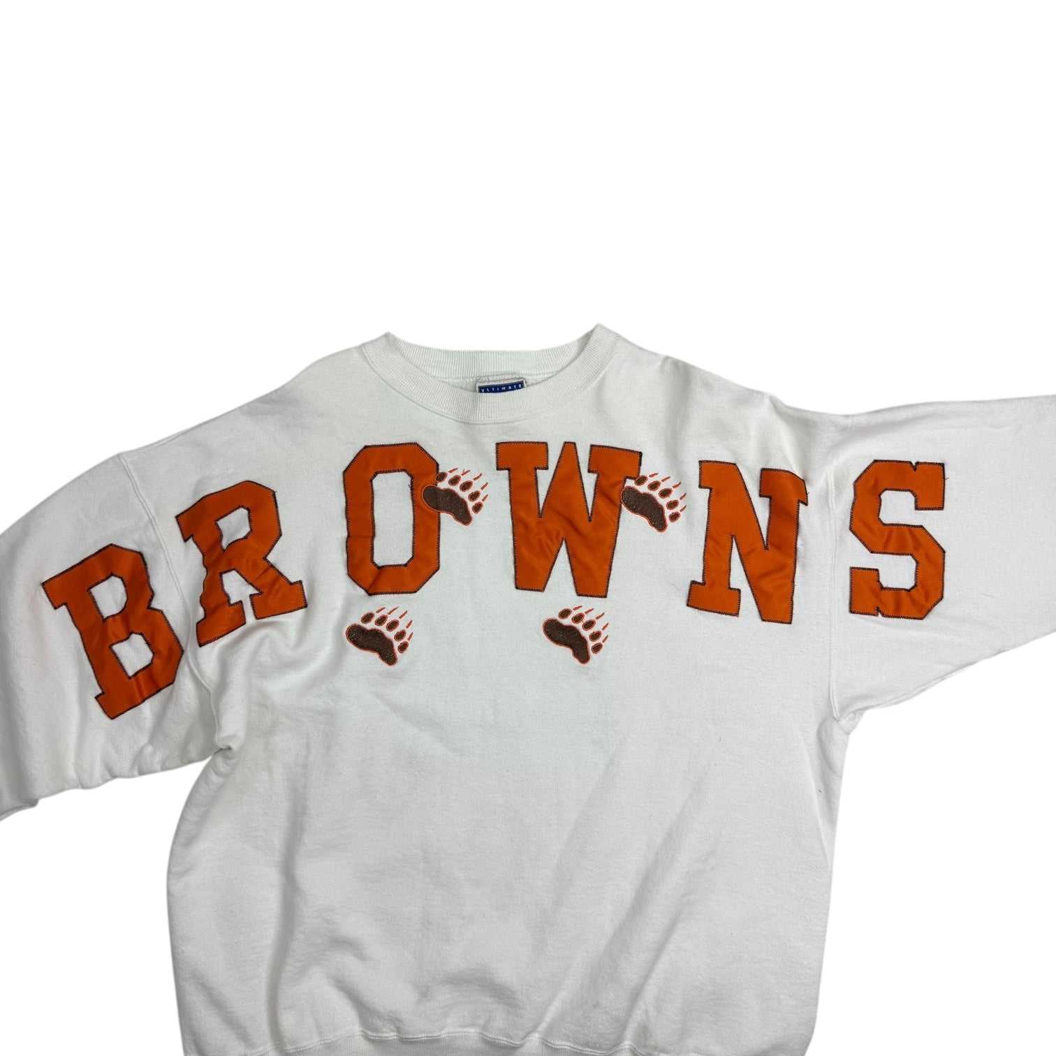 Vintage Cleveland Browns Spell Out Crewneck Grey