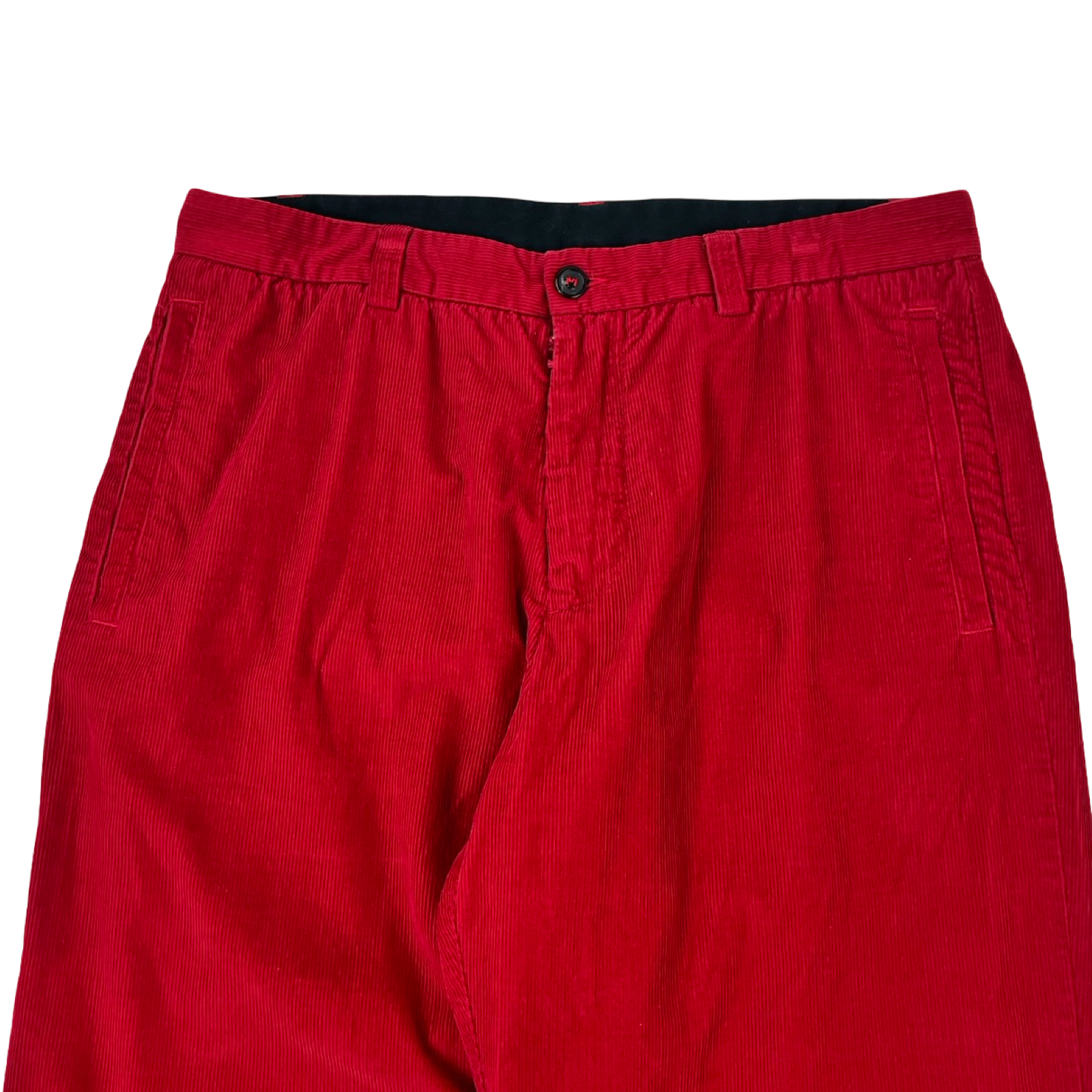 Maison Margiela Wide-Leg Cotton Corduroy Trousers Red