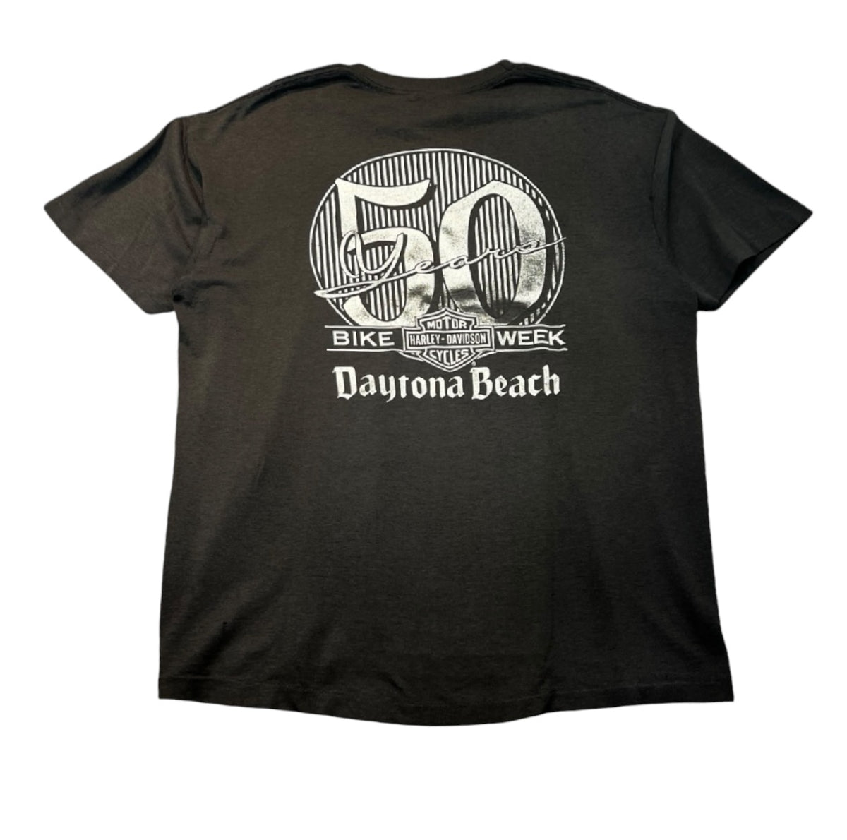 Vintage 1991 Harley Davidson 3D Emblem Daytona Bike Week Tee Black