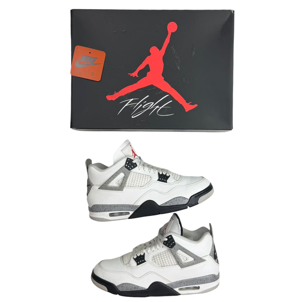 Jordan 4 White Cement (2025)(Used)