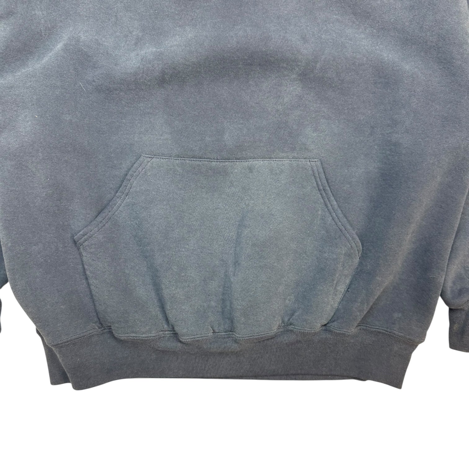 Vintage Russell Athletic Blank Hoodie Navy Blue