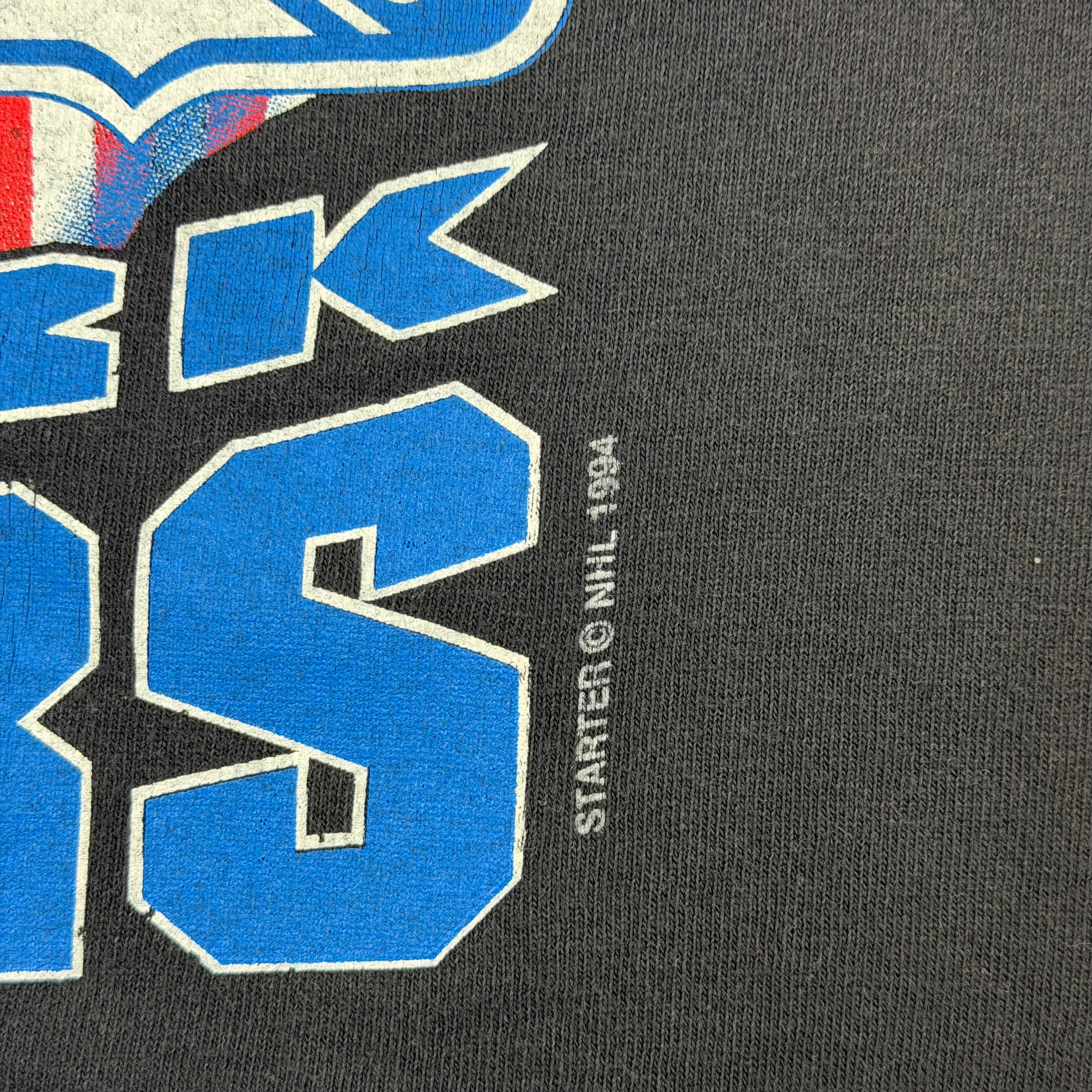 Vintage 1994 Starter New York Rangers Stanley Cup Champions T-Shirt Black