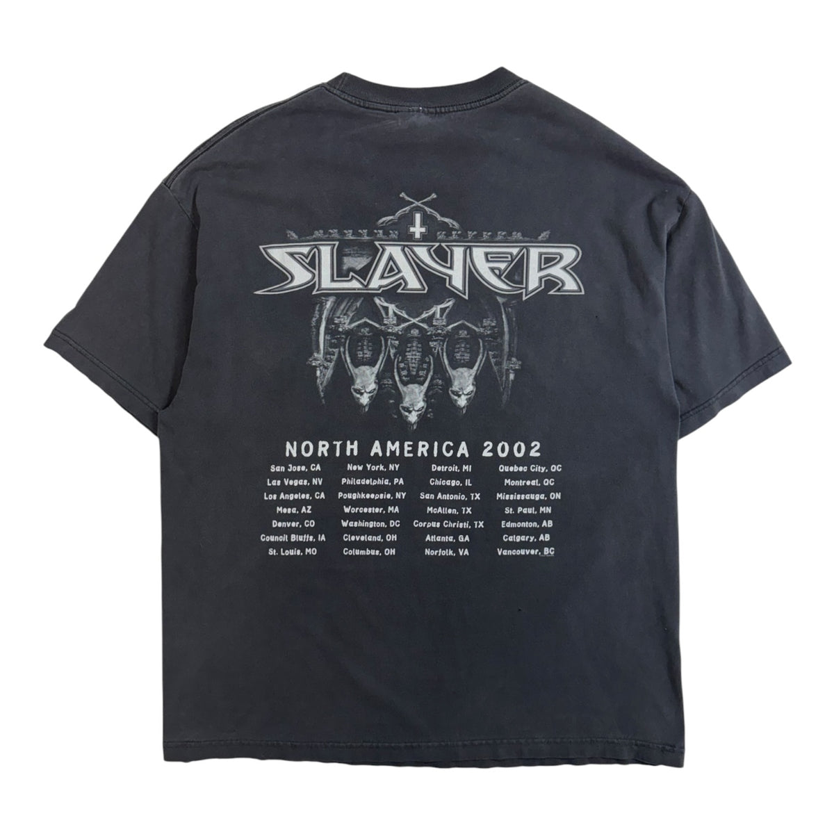 Vintage 2002 Slayer "God Hates Us All" Tour T-Shirt Black