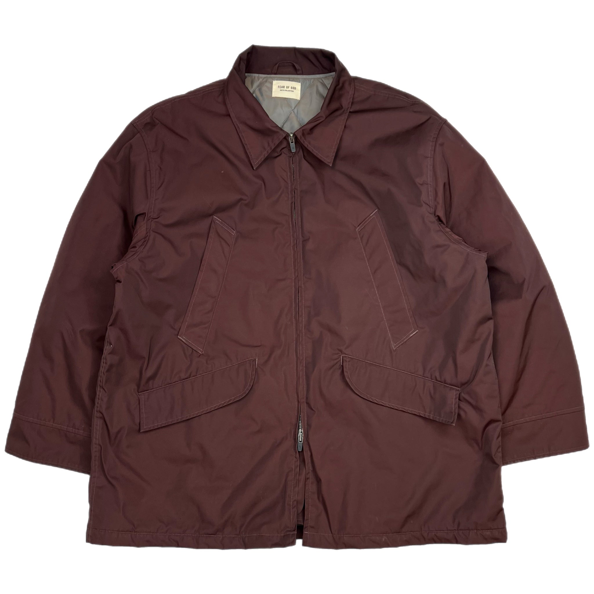 Fear Of God Sixth Collection Coaches Jacket Burgundy