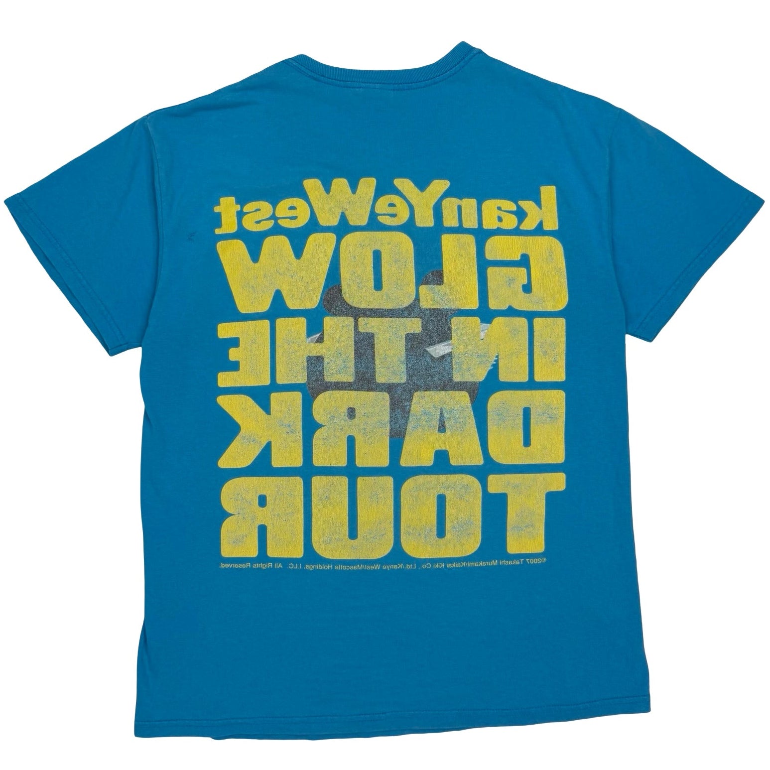 2007 Kanye West Glow in Dark Tour Tee Blue