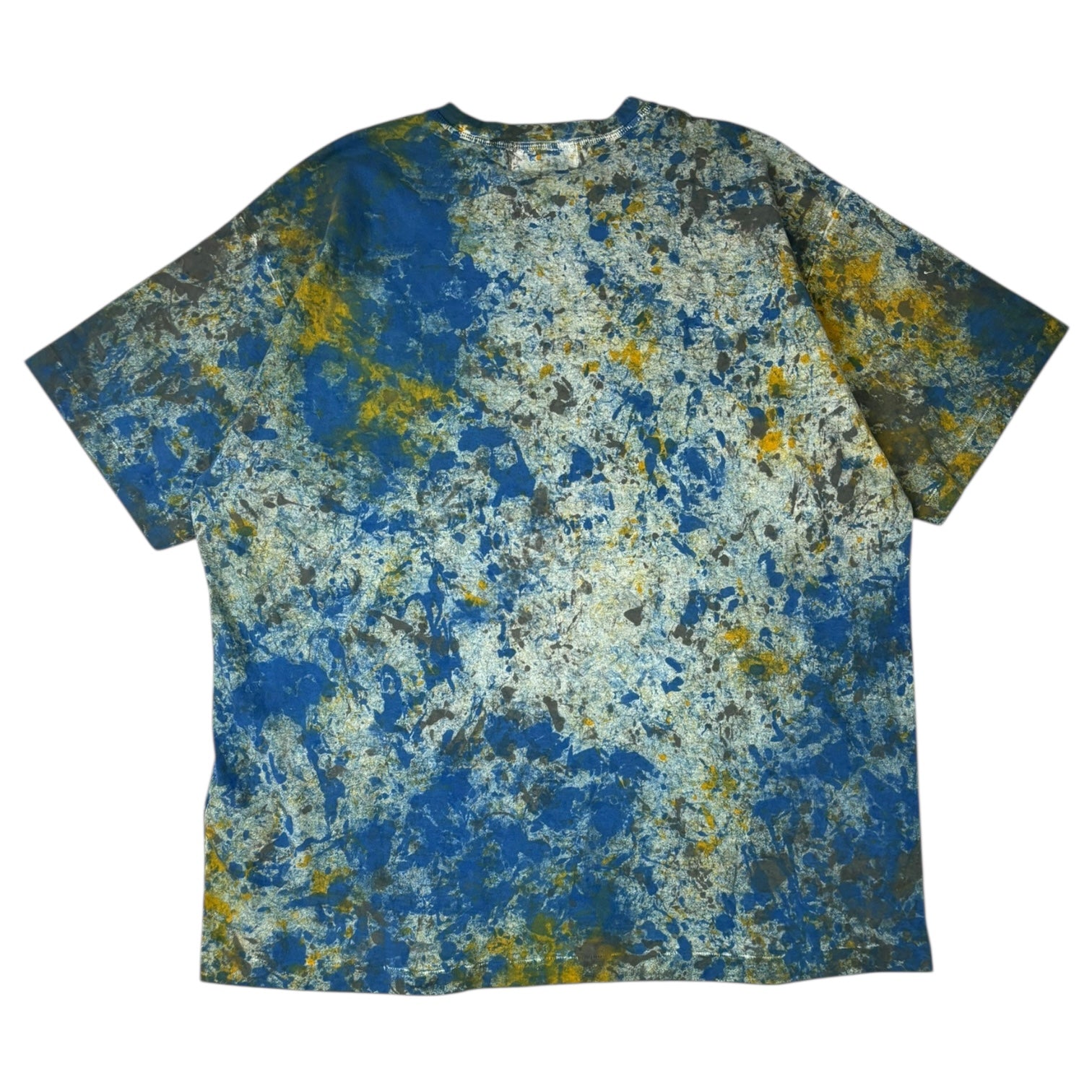 Supreme x Stone Island Embroidered Paint Ball T-Shirt Blue/Yellow