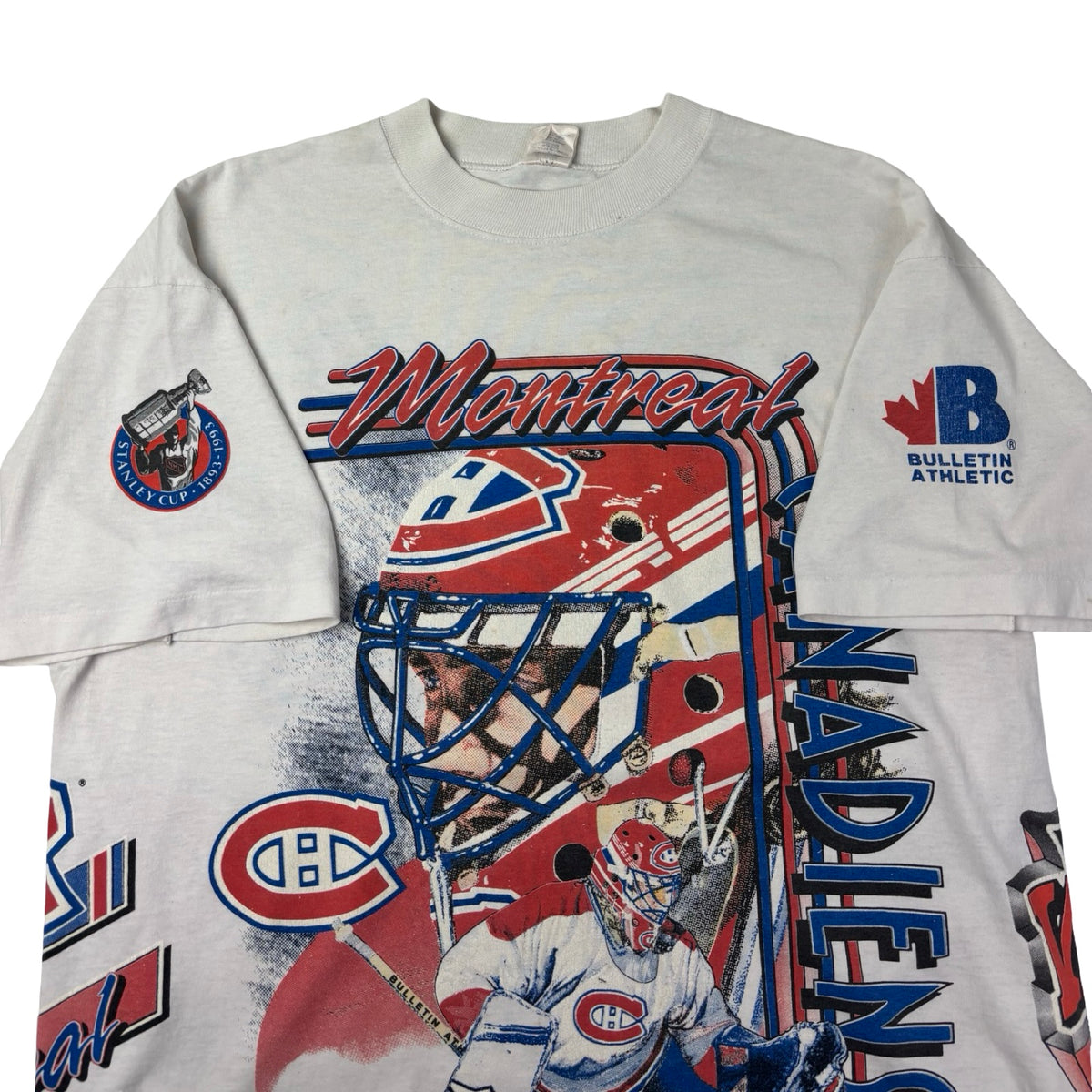1992 Bulletin Athletic Montreal Canadiens AOP NHL T-Shirt