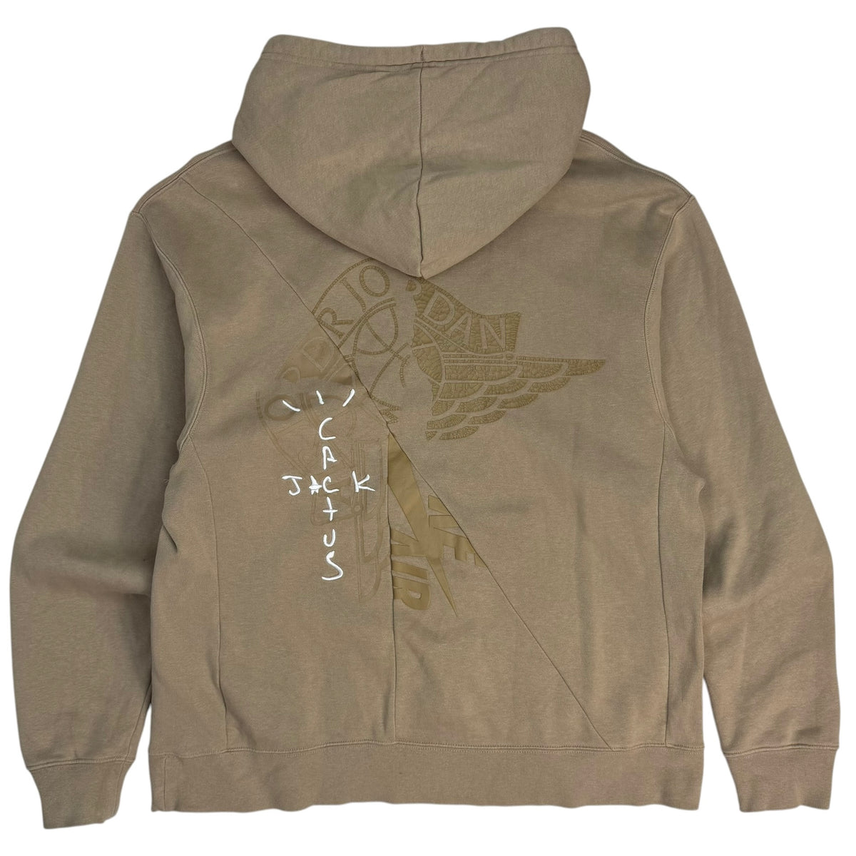 Cactus Jack by Travis Scott x Jordan Pullover Embroidered Hoodie Khaki