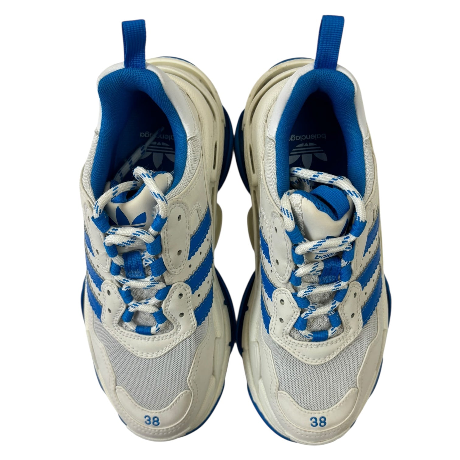 Balenciaga x Adidas Triple S White Blue (Women’s) (Used)