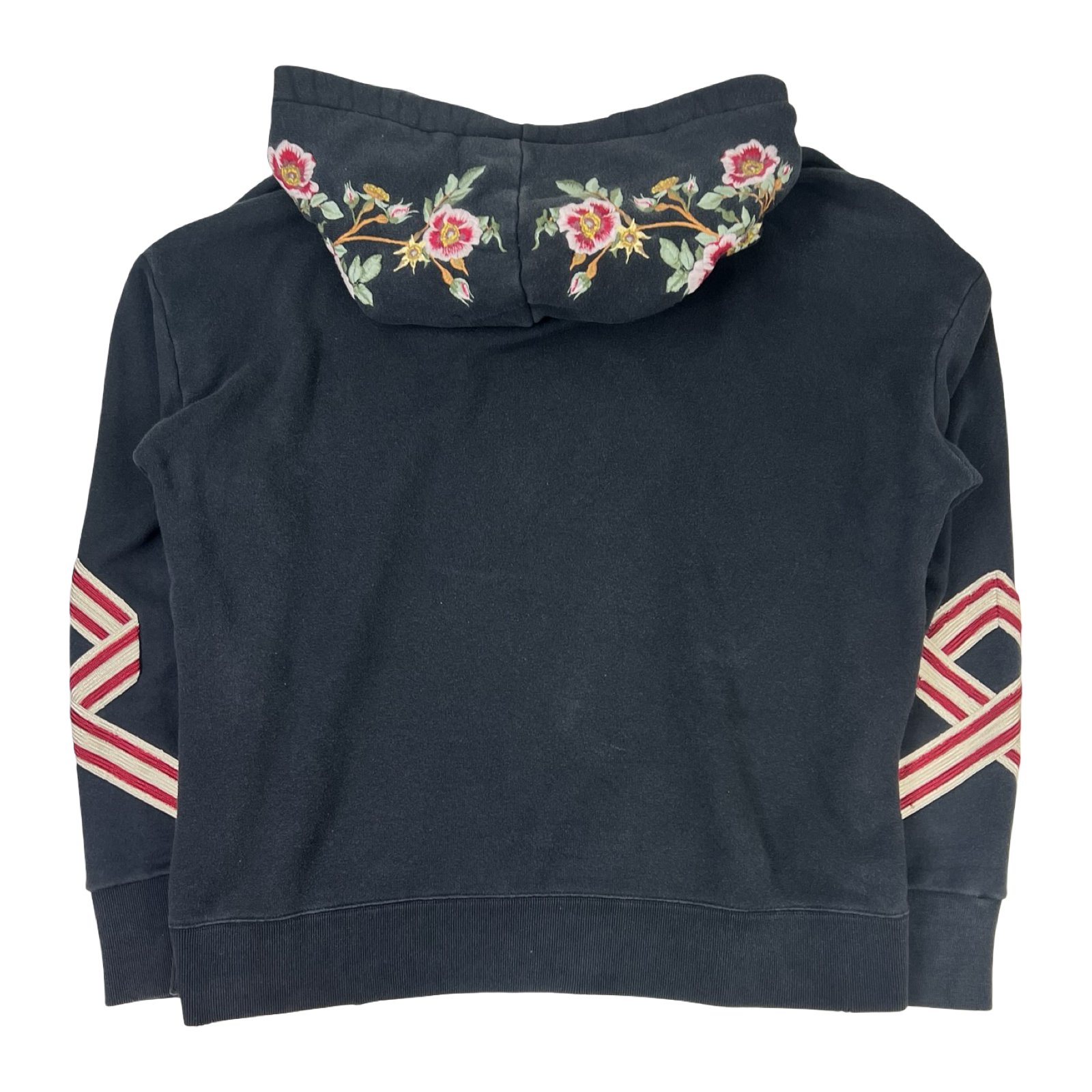 Gucci Floral Embroidered Sweatshirt Hoodie Black