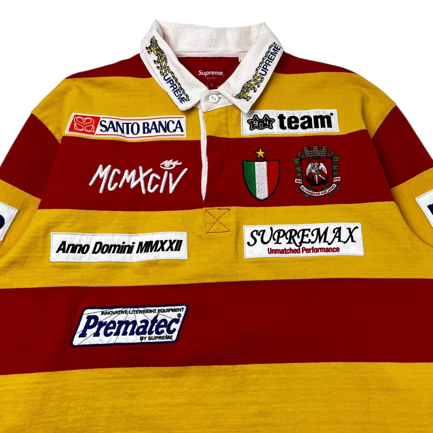 Supreme Stripe Rugby Red