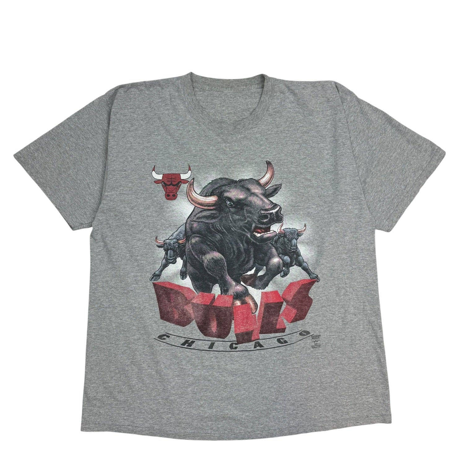Vintage Nutmeg Chicago Bulls Tee Running Bulls