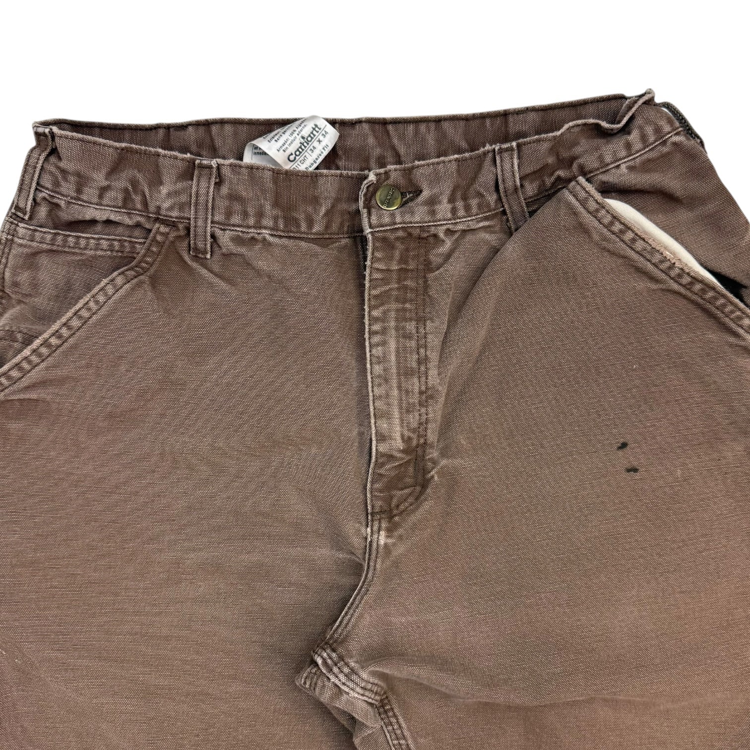 Vintage Carhartt Dungaree Pants Chocolate Brown