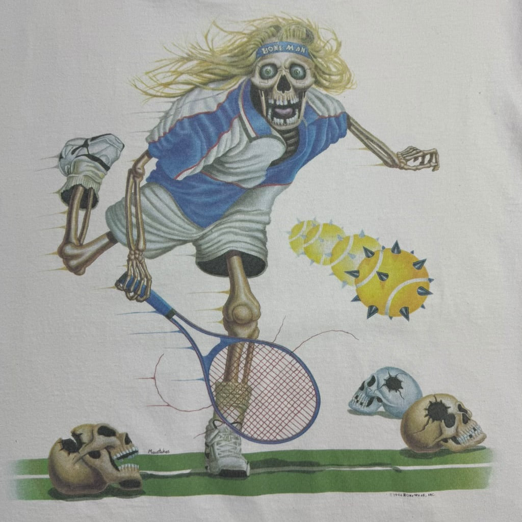 1996 Bone Man Tennis Man T-Shirt