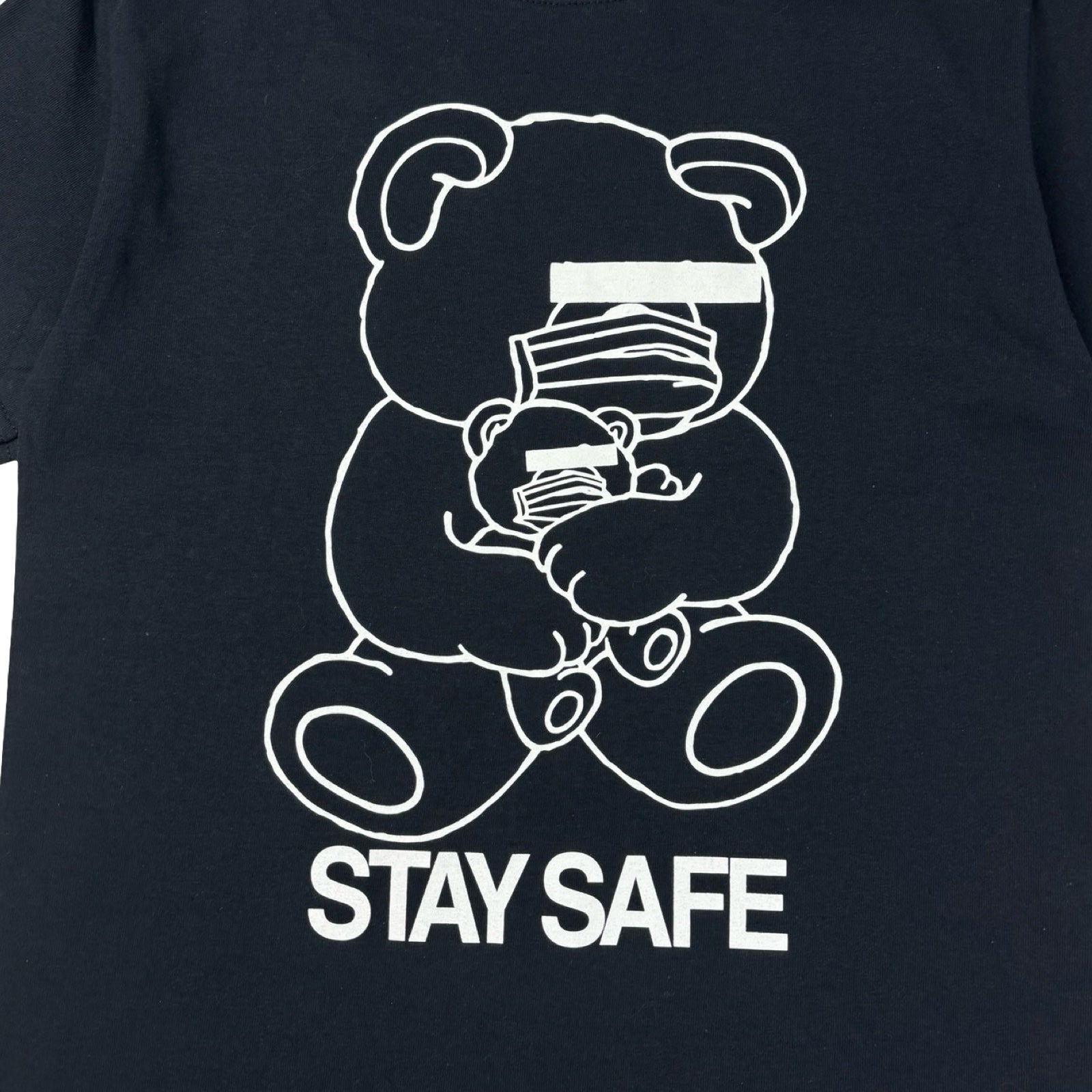 Undercover Stay Safe Bear Tee Black