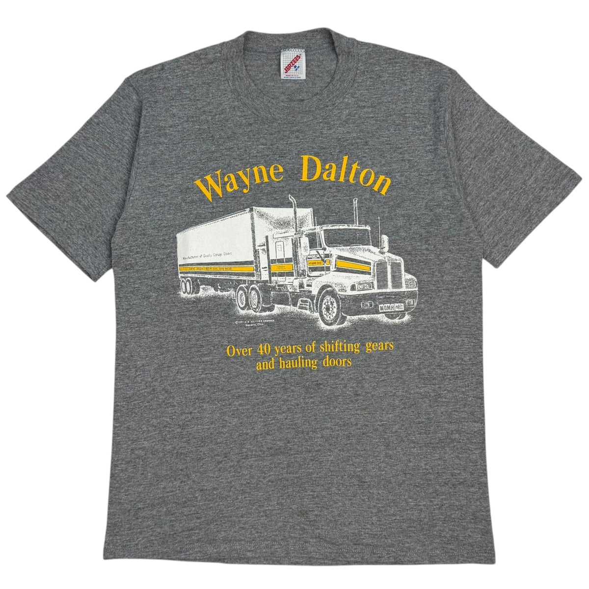 Vintage Wayne Dalton “Over 40 Years Of Shifting Gears…” Tee Heather Grey