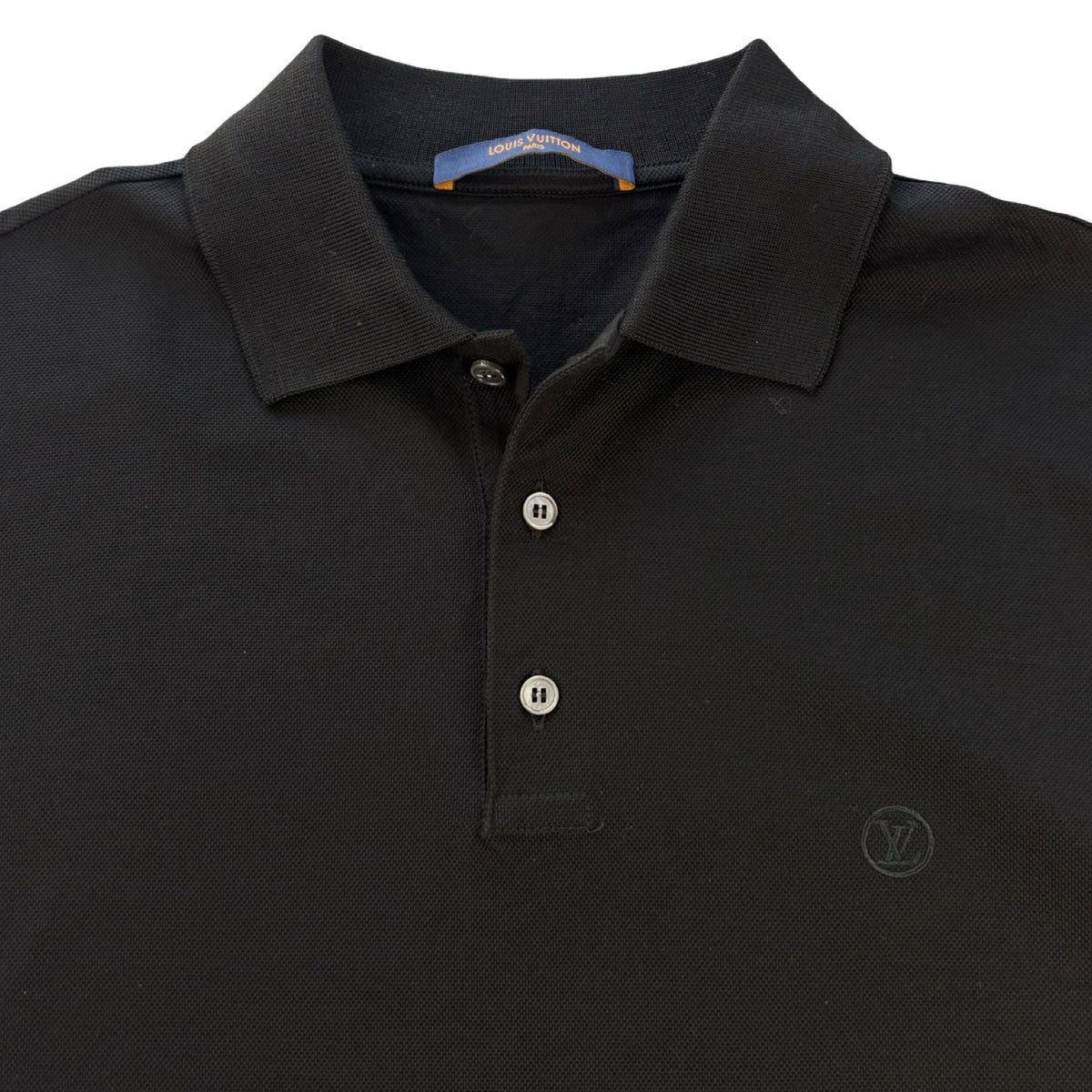 Louis Vuitton Micro Logo Polo T-Shirt Black