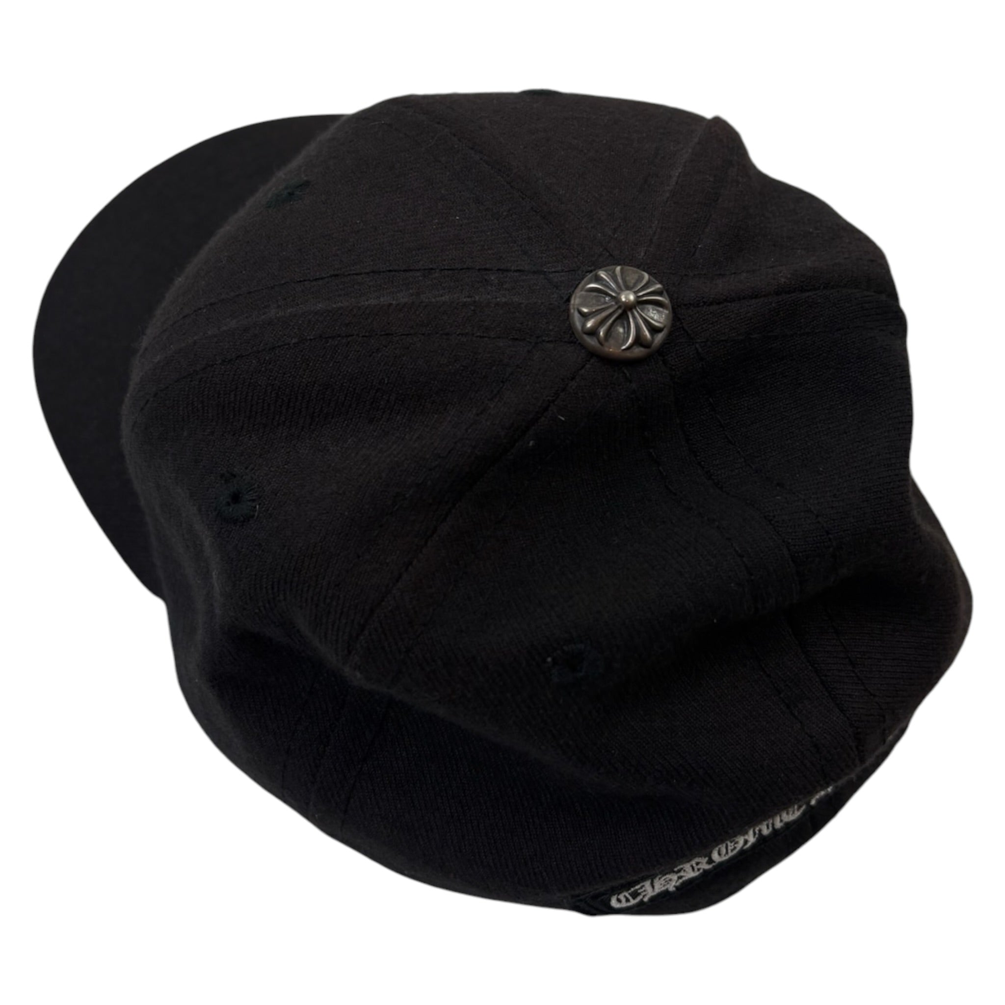 Chrome Hearts Logo Fitted Cap Black