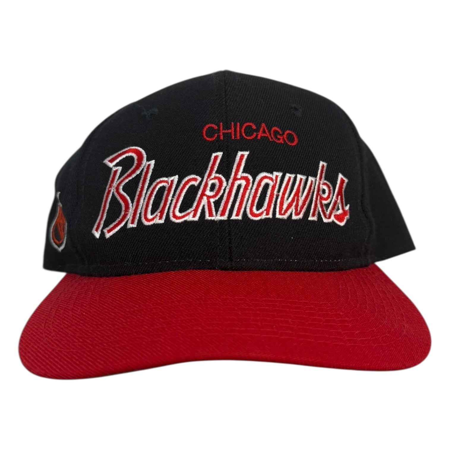 Vintage Chicago Blackhawks Double Line Script Sports Specialties Snapback