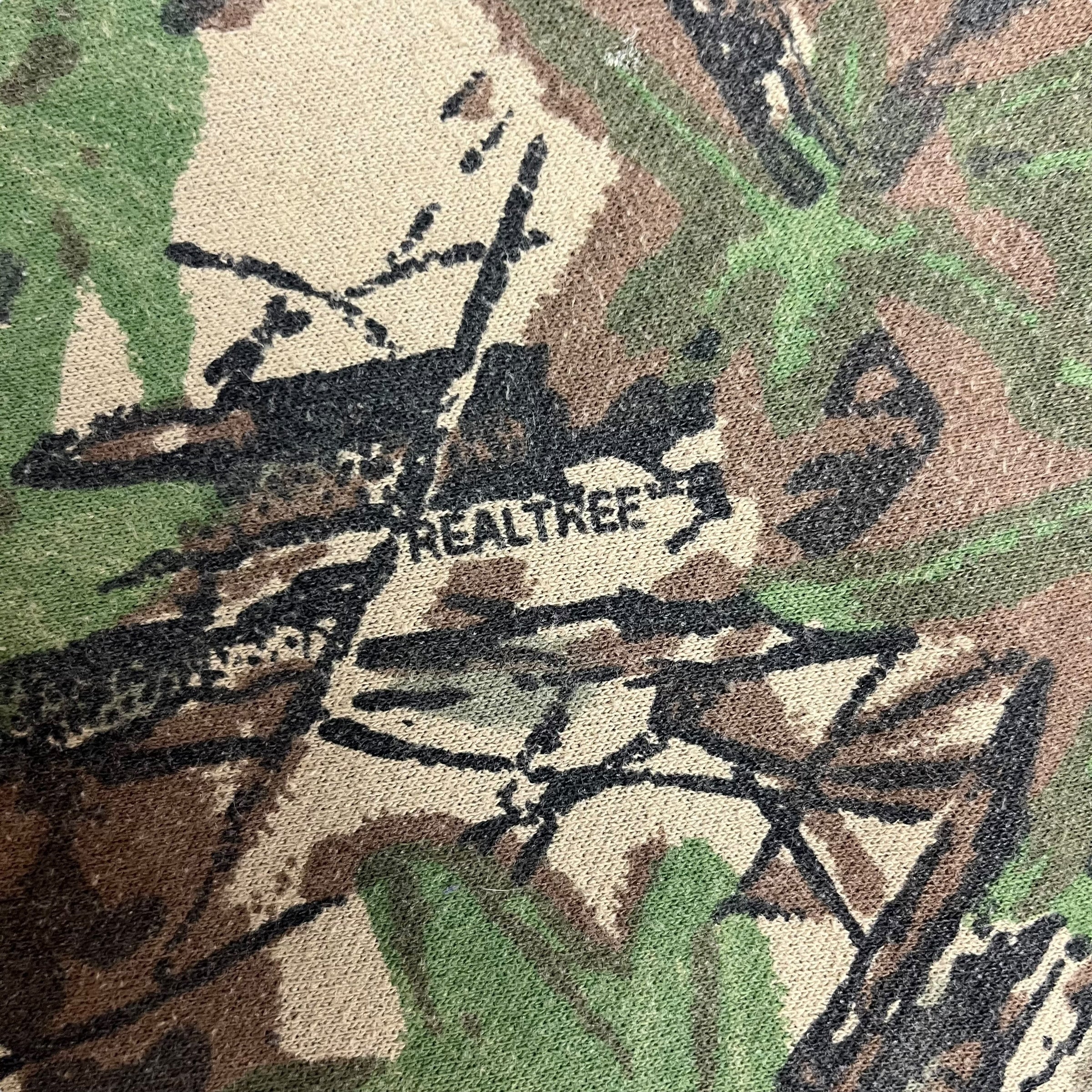 Vintage Real Tree Camouflage Sweat Pants Dark Green/Brown