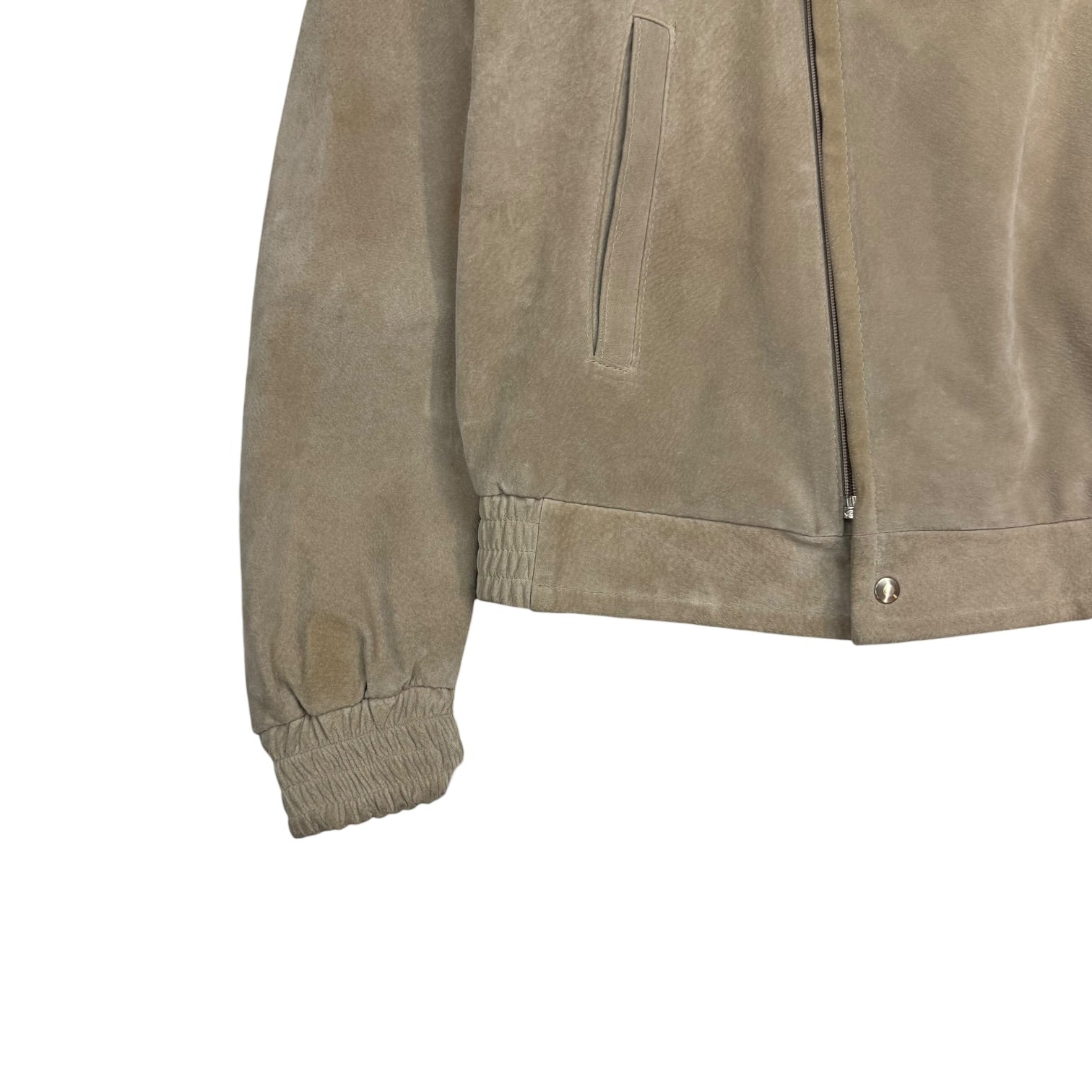 (W) Vintage Joseph Ermano Suede Jacket Light Tan