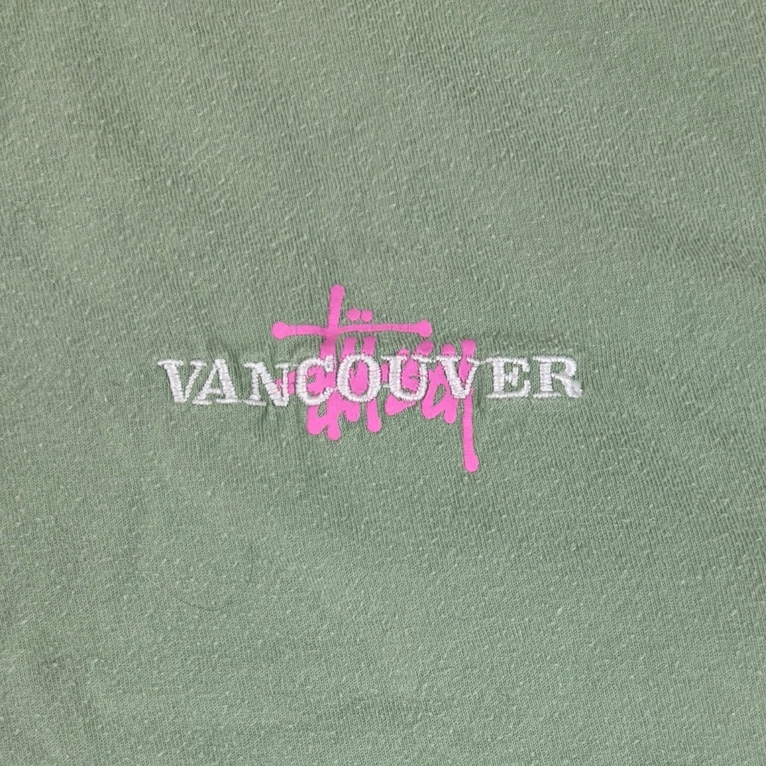 Stussy Vancouver Embroidered Chapter T-Shirt Green